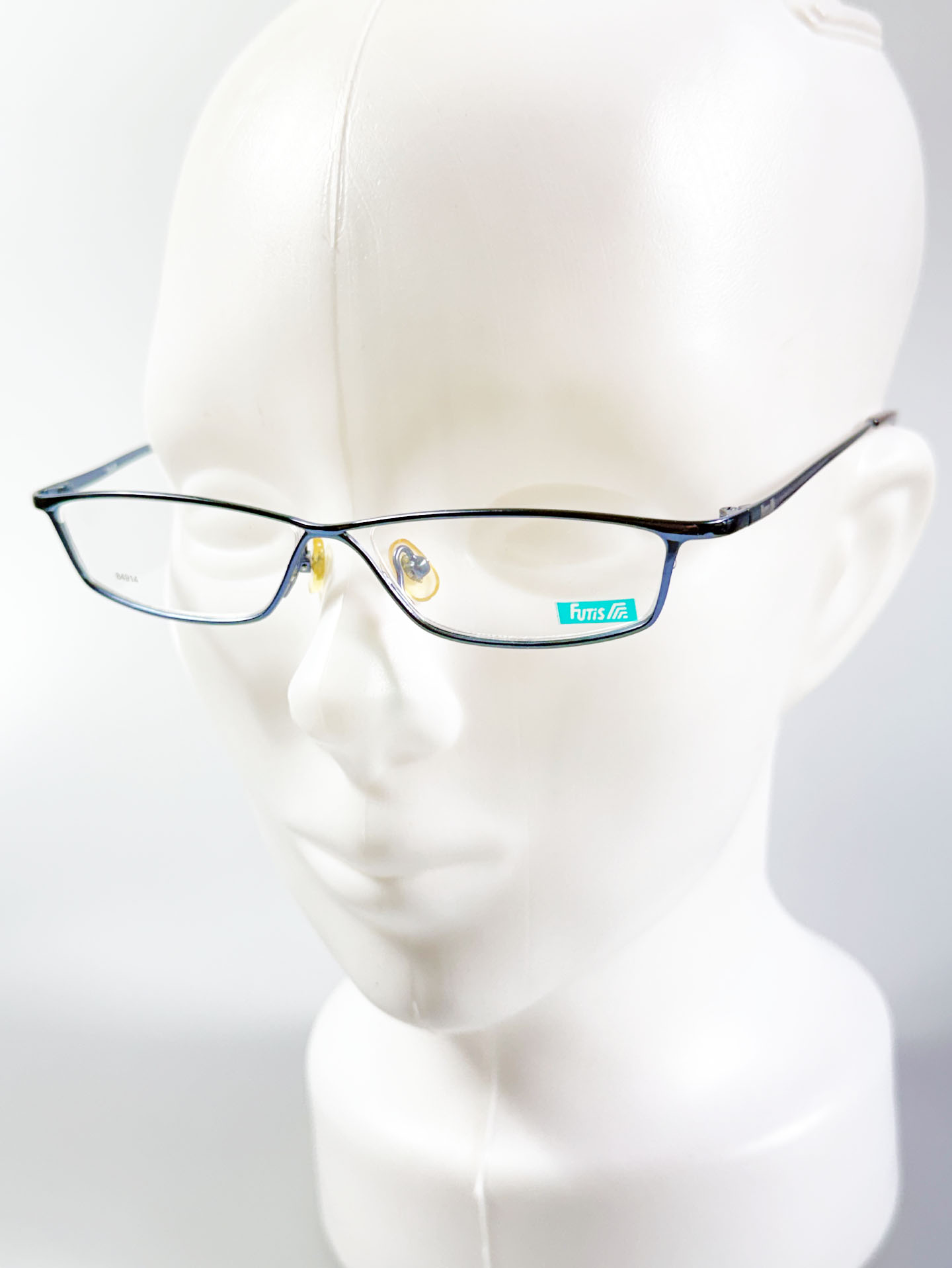 FUTIS Blue Slim Square Metal Glasses