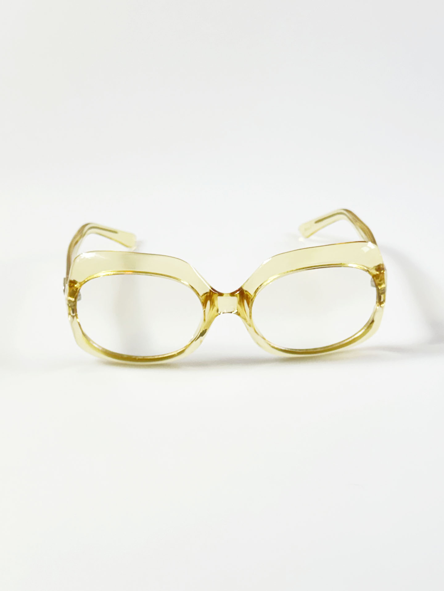 CAPRIO Oversized Bold Square Acetate Tinmted Sunglasses