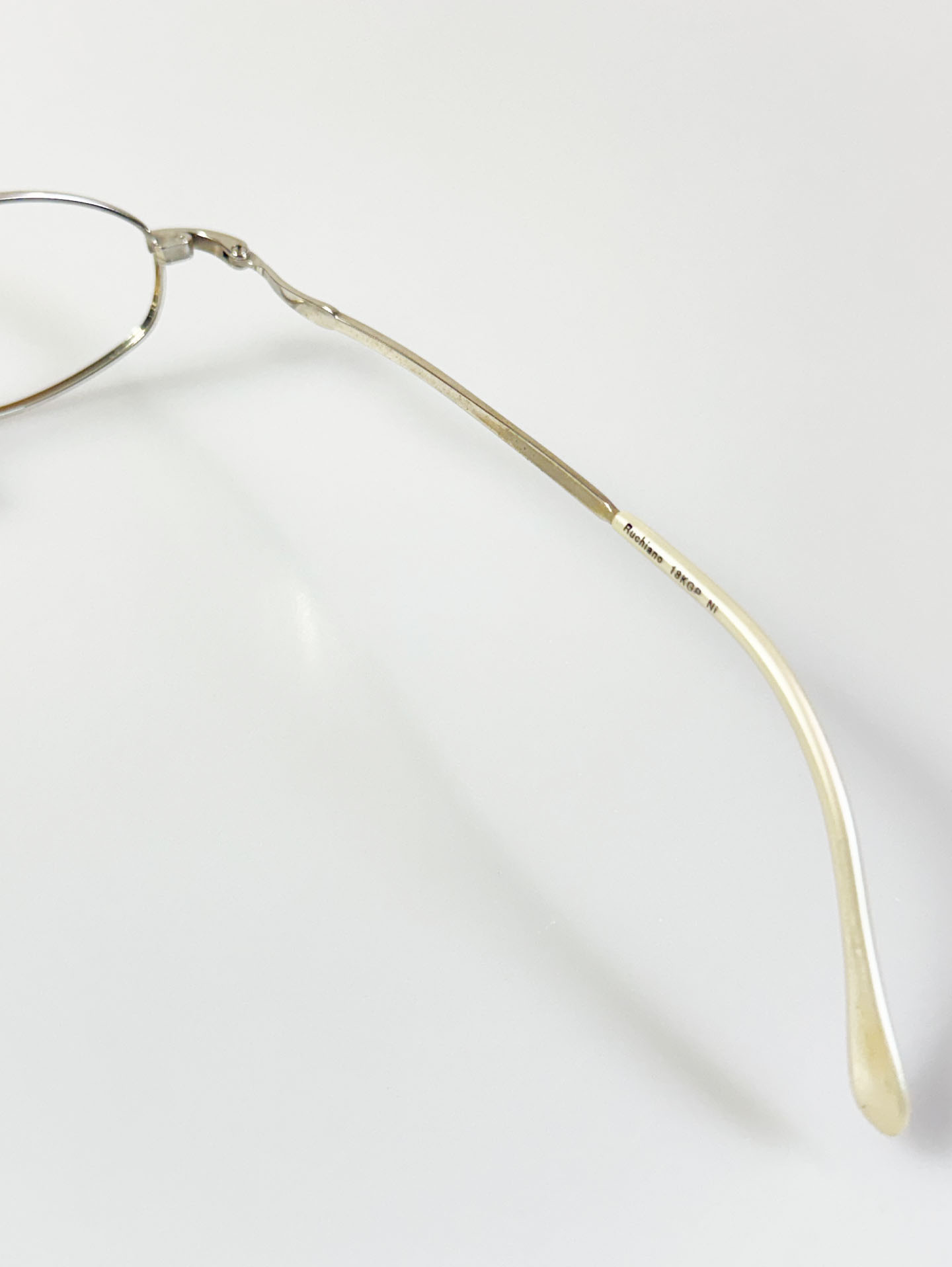 90’s RUCHIANO Silver Oval Metal Frame Glasses
