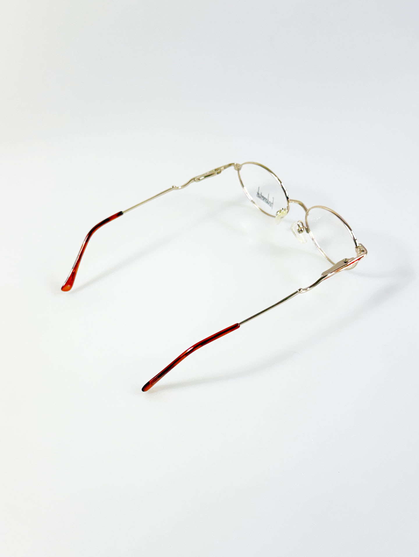 Fundamentals Gold Slim Oval Metal Frame Glasses