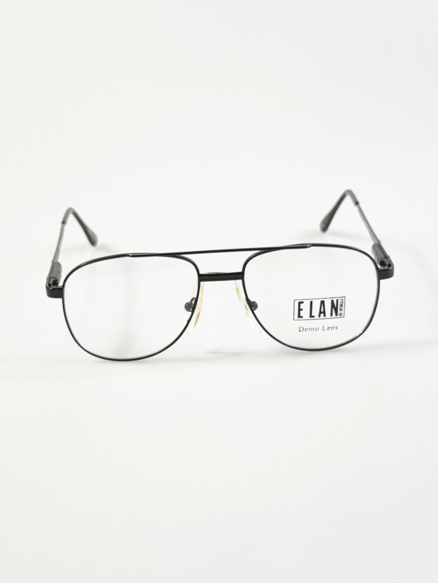 90's ELAN Black Aviator Metal Glasses
