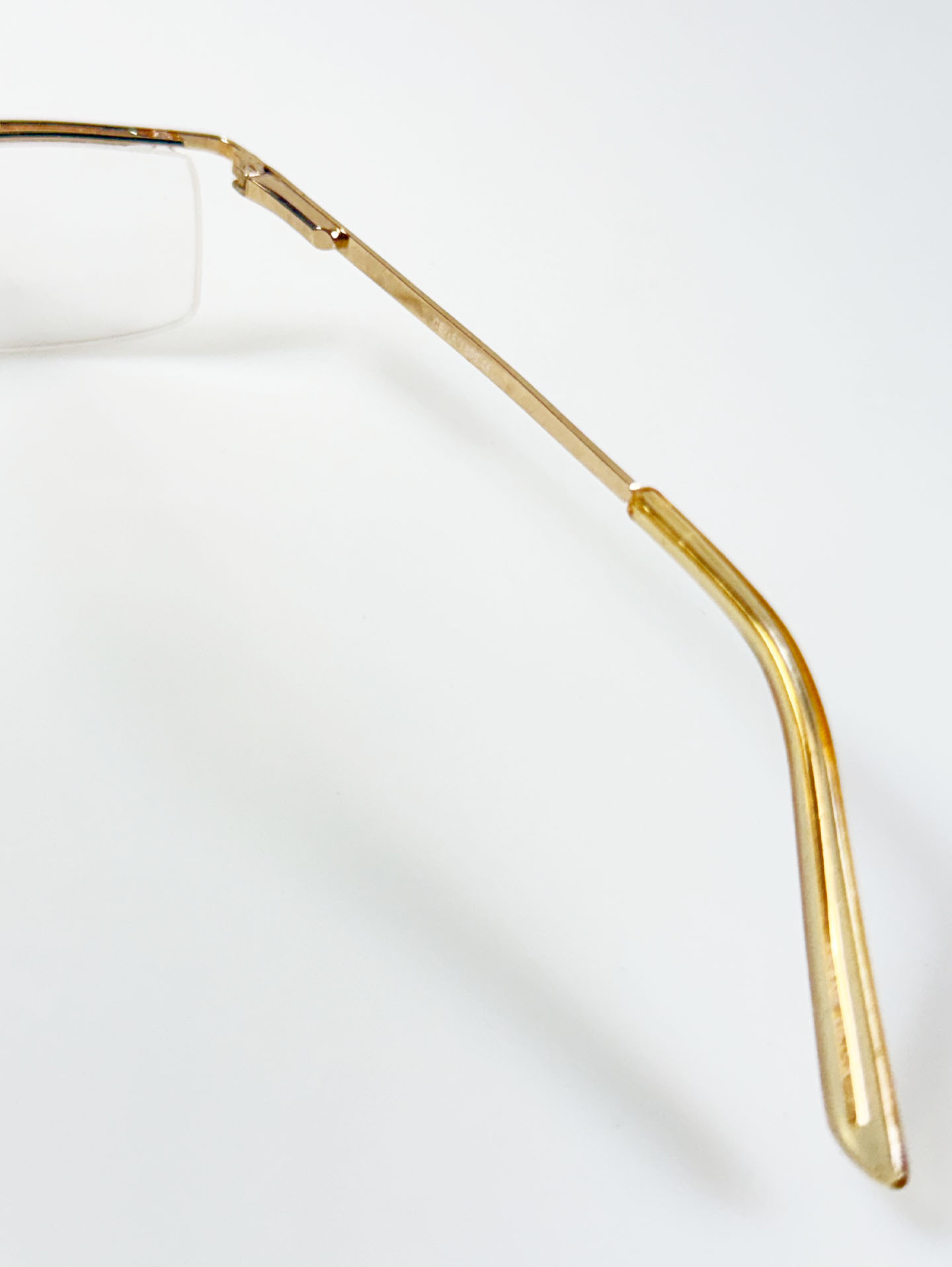 Ce-Tru Gold Semi-Rimless Square Glasses