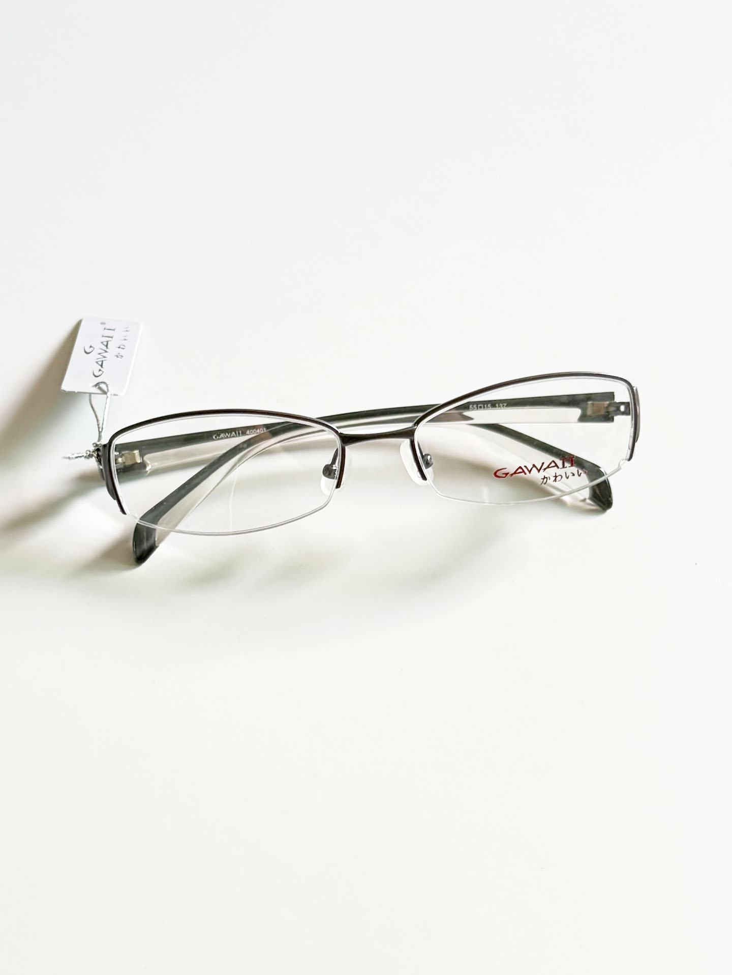 GAWAII Titanium Semi-Rimless Glasses Collection Series 02.
