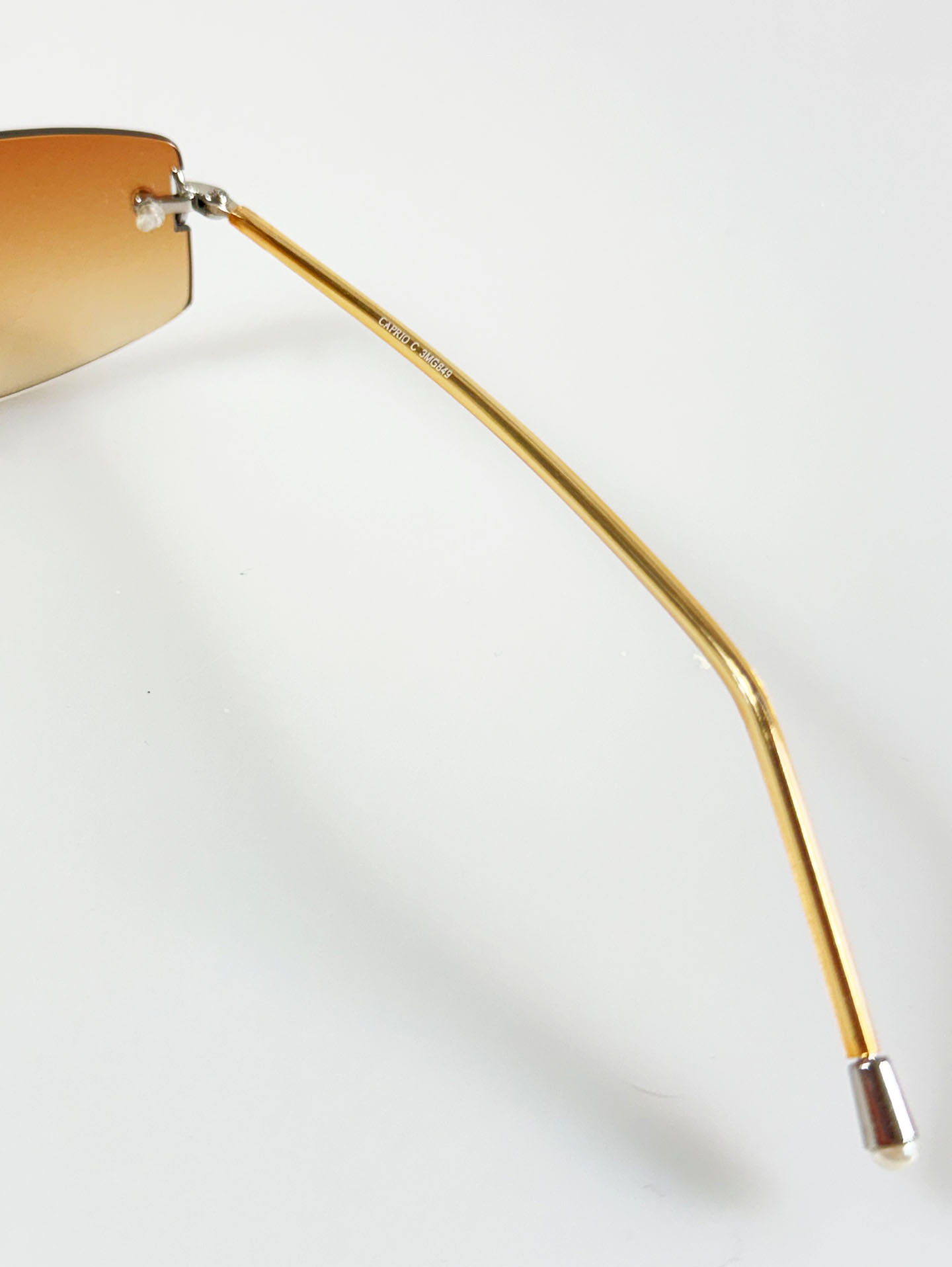 CAPRIO Rimless Square Metal Tint Sunglasses