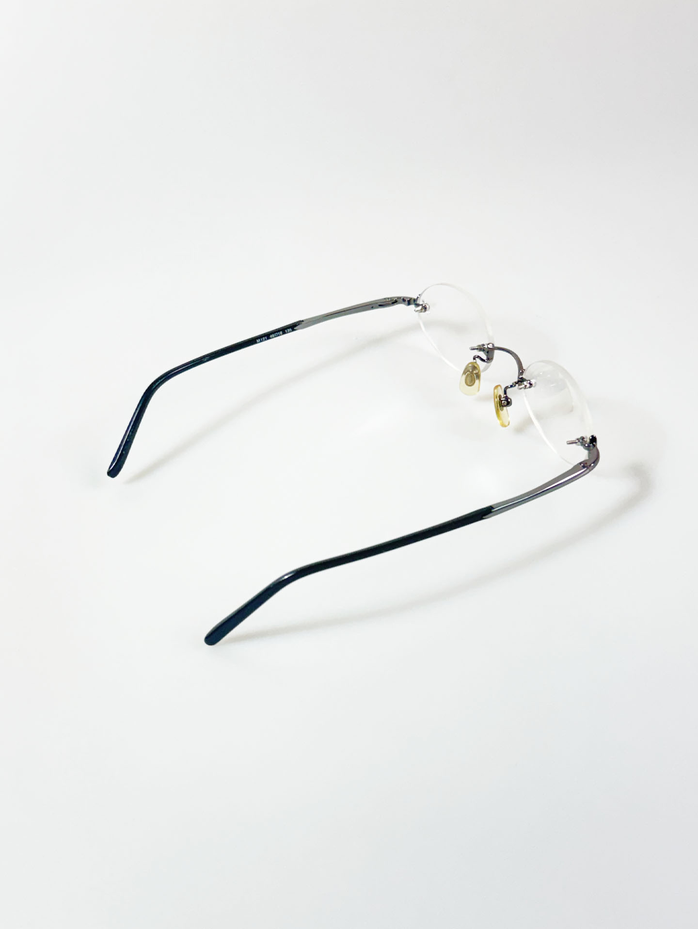 InToo Gunmetal Rimless Oval Frame Glasses