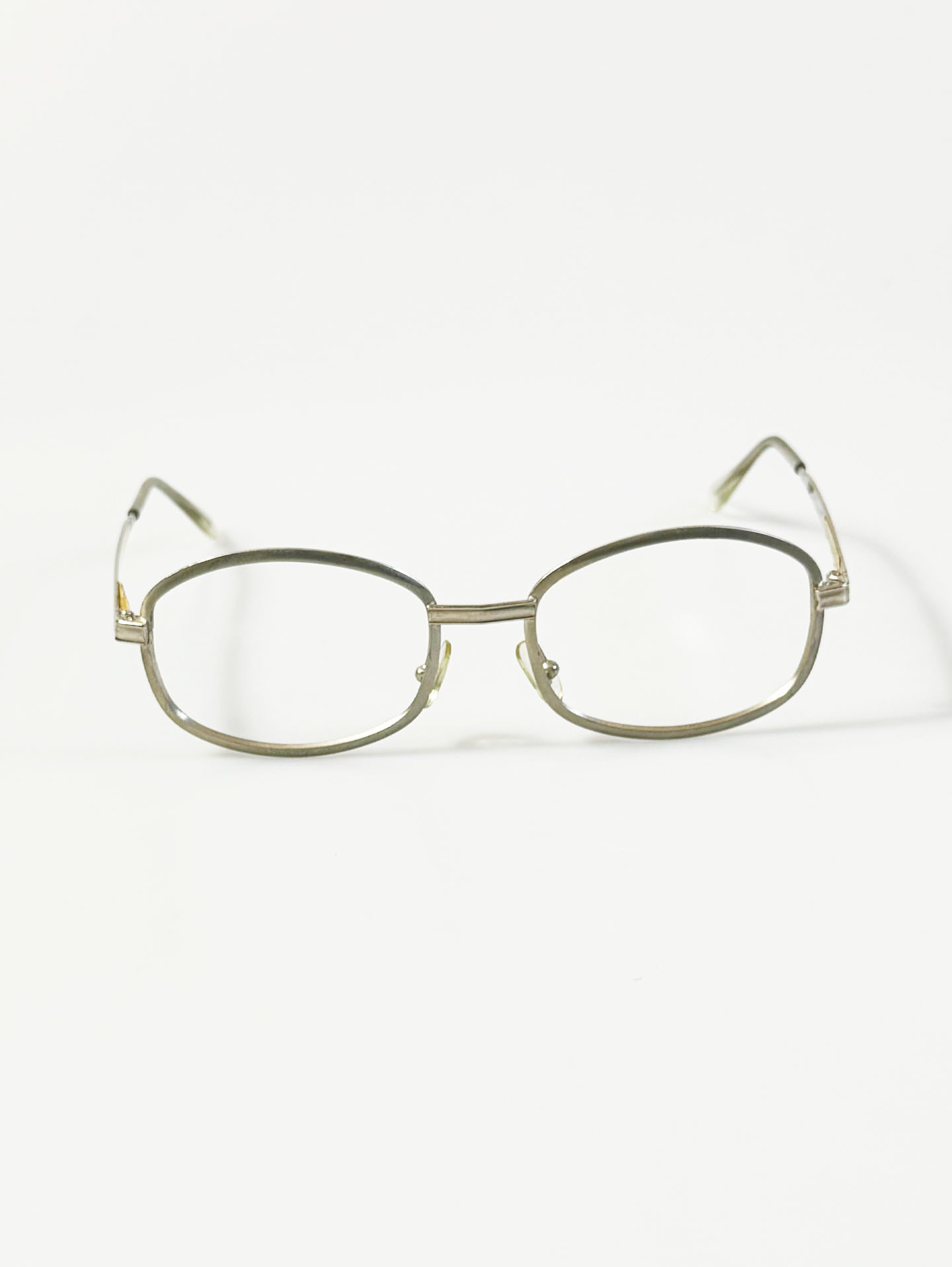 90's CLUB MARITZA Silver Metal Rounded Square Glasses