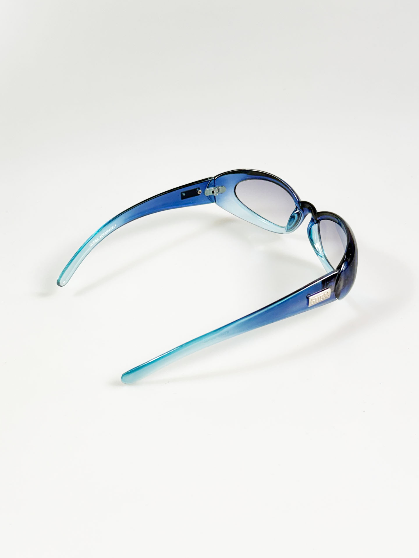 GUESS Blue Gradient Bold Oval Tint Sunglasses