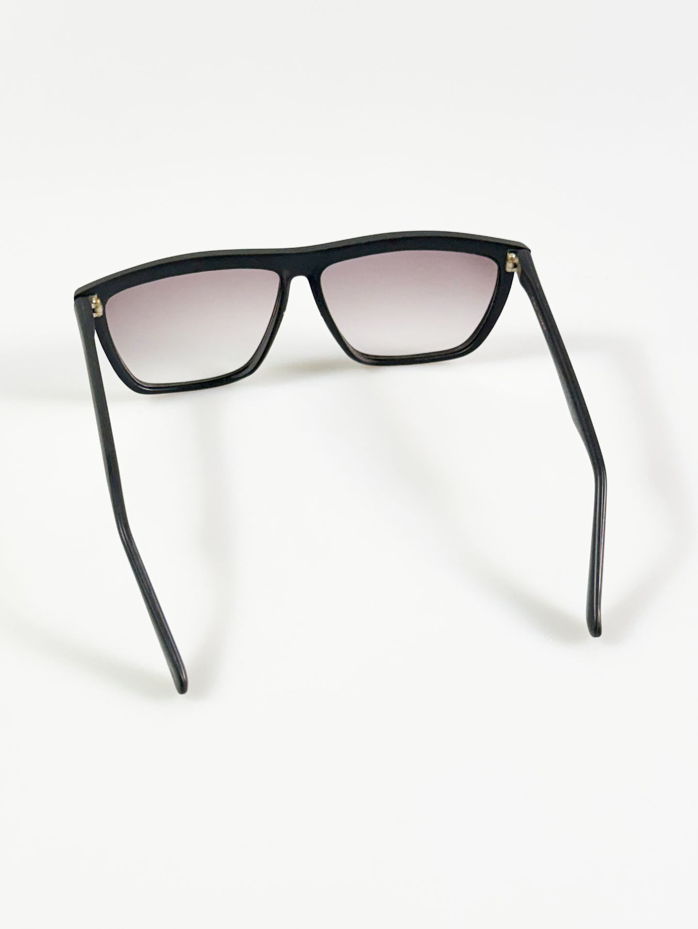 90's TECH Square Wrap-Style Matte Black Frame Sunglasses