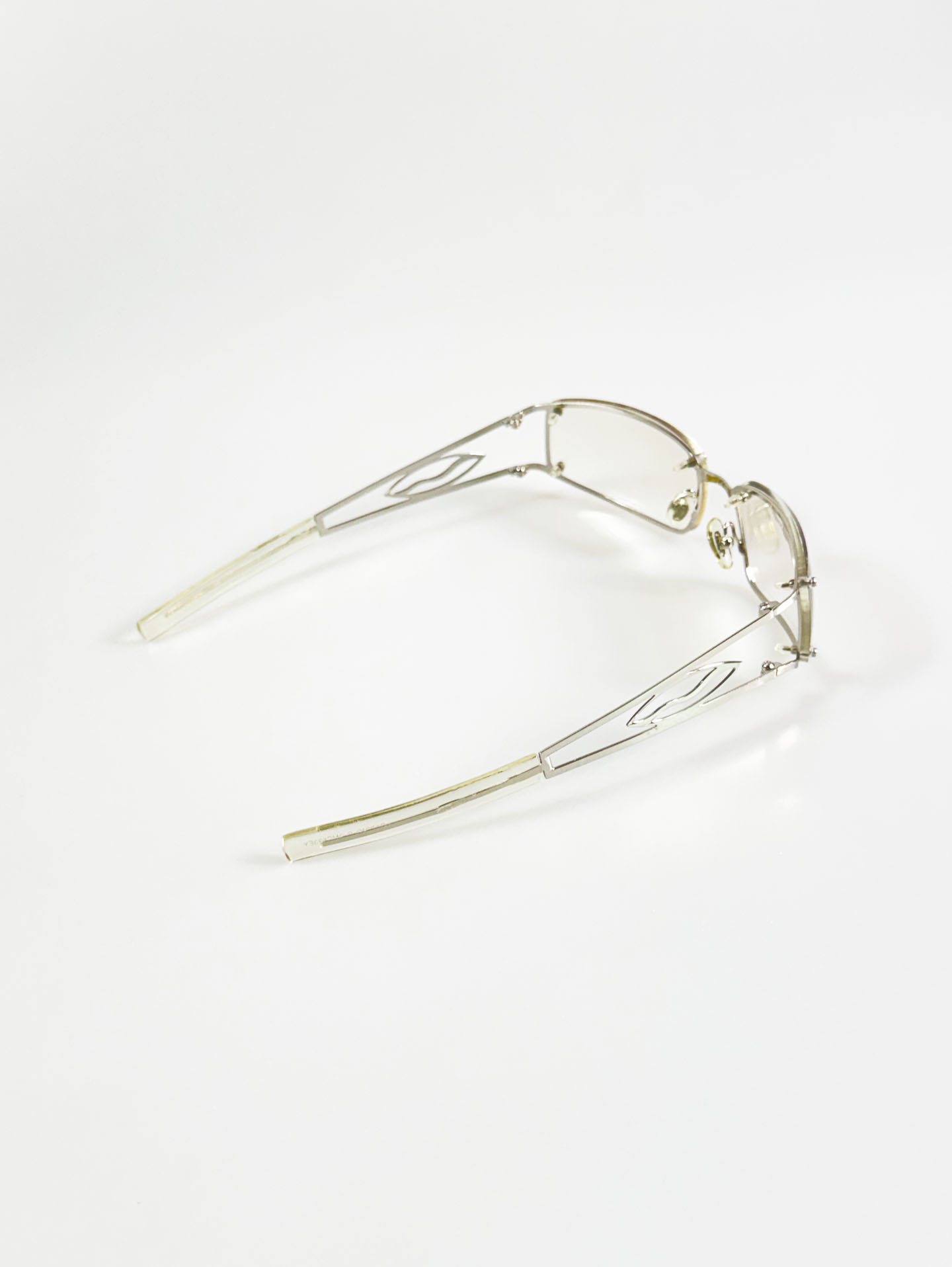CAPRIO Rimless Square Metal Tinted Sunglasses