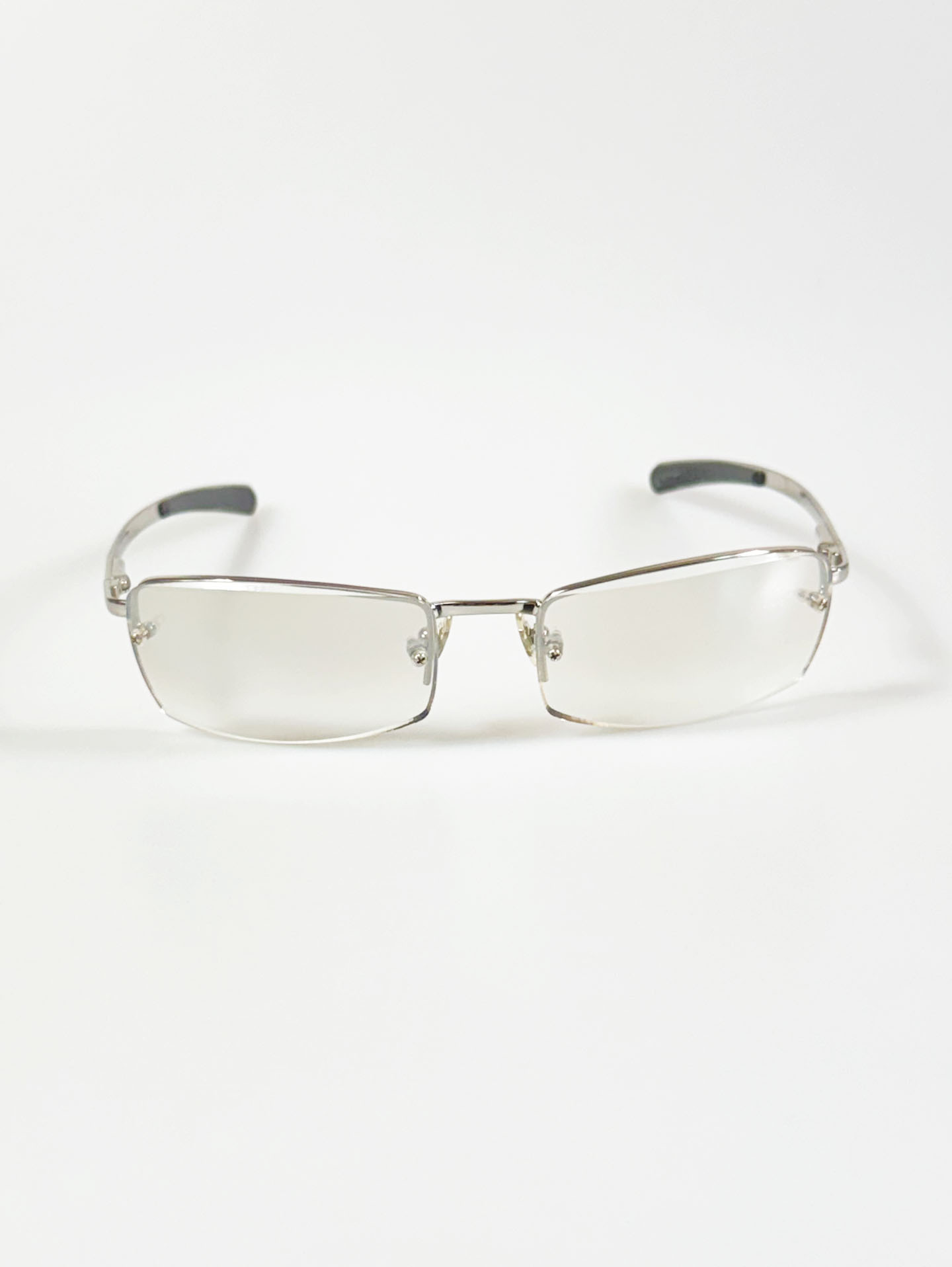 CAPRIO Rimless Square Metal Tinted Sunglasses