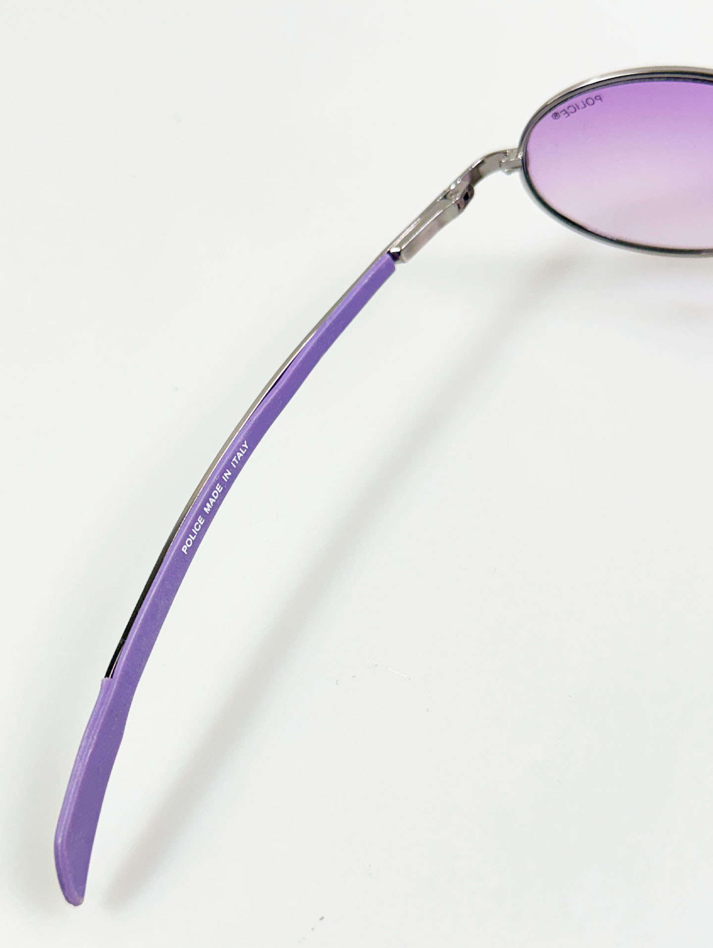 POLICE Gunmetal Slim Oval Tint Sunglasses