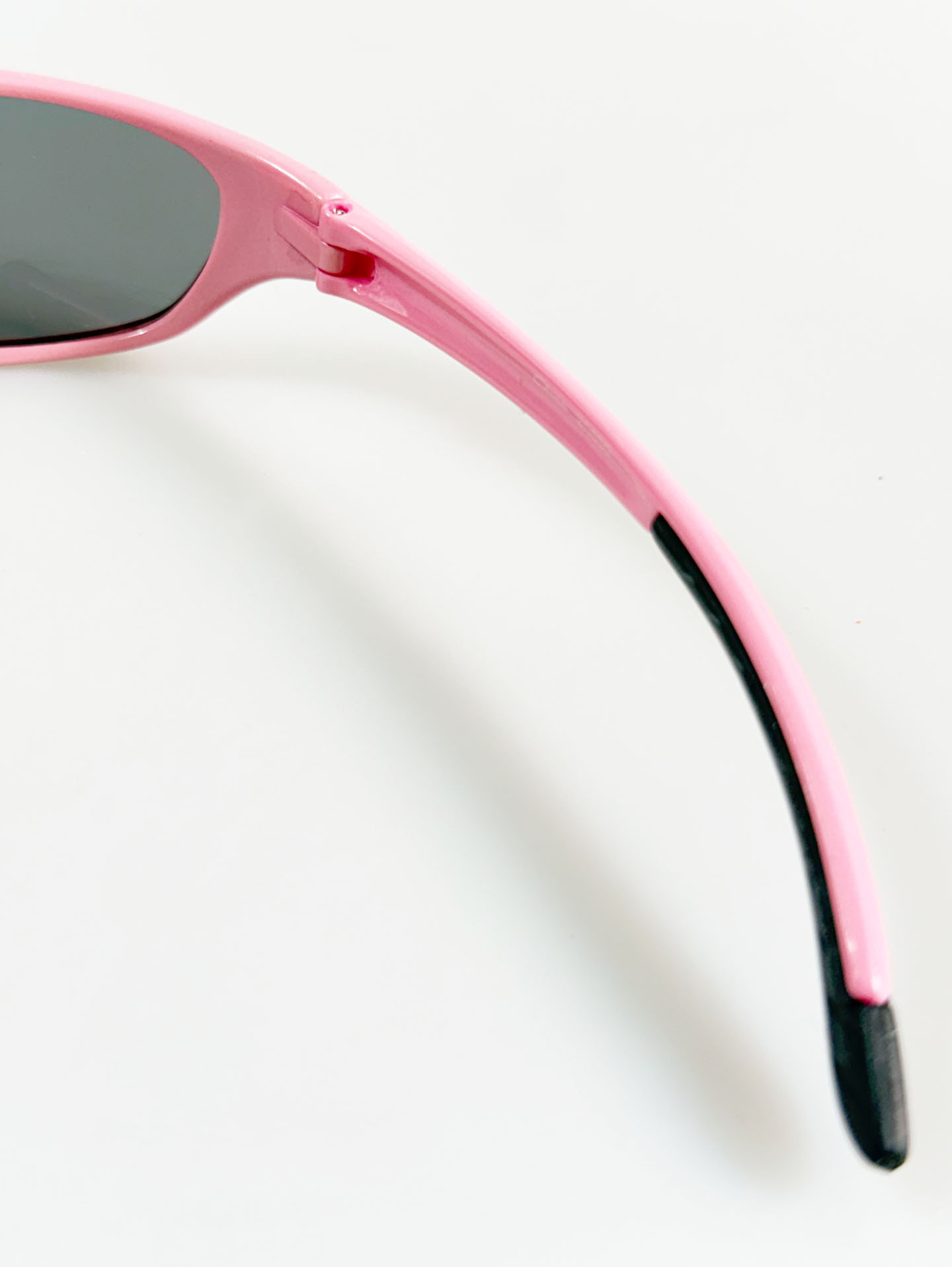 Pink Sport Wraparound Frame Sunglasses