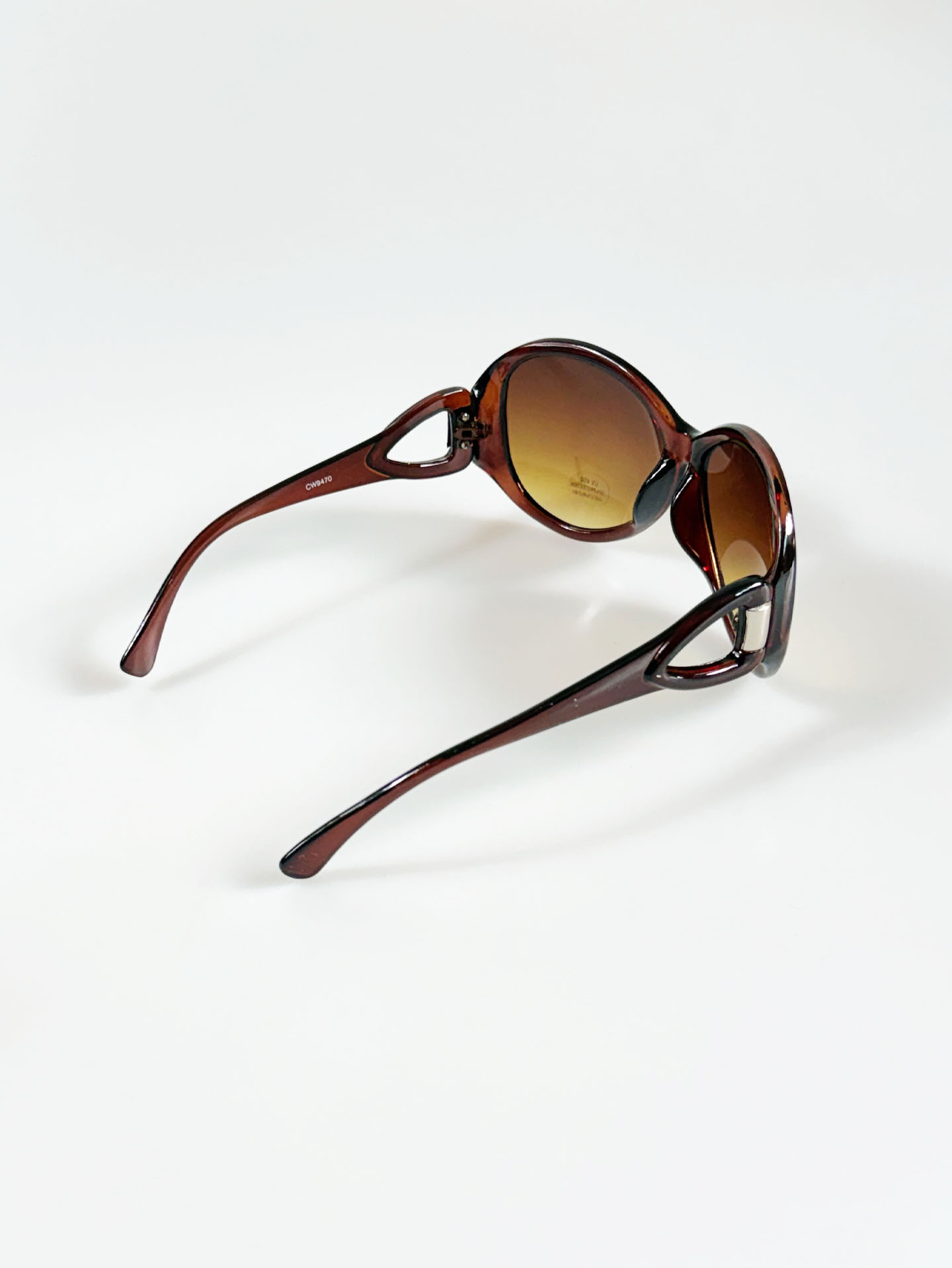 Oversized Brown Bold Oval Tint Sunglasses