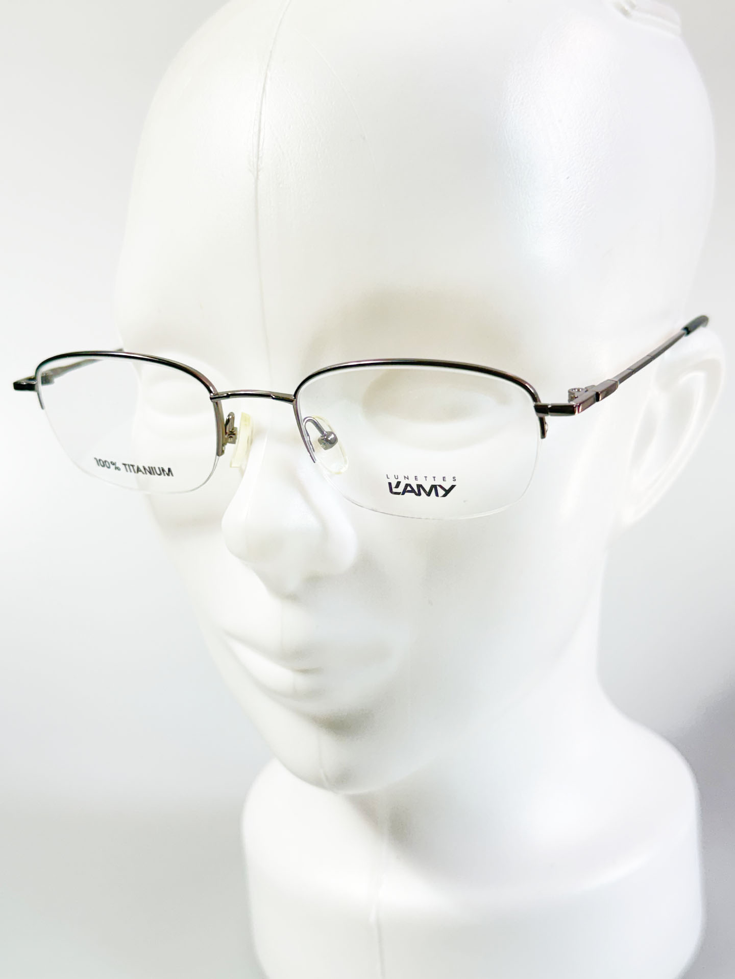 LAMY Half-Rim Titanium Square Frame Glasses