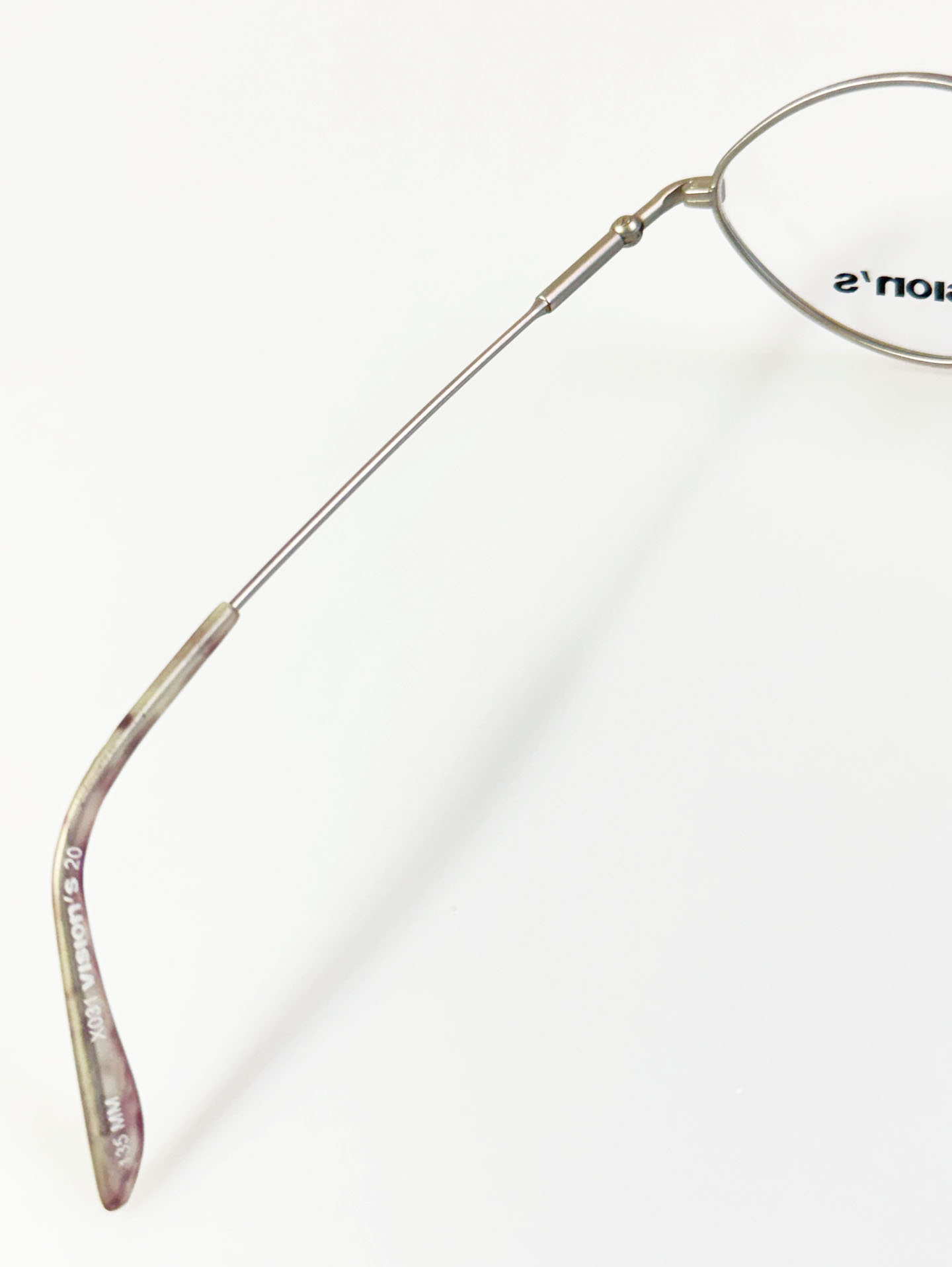 90’s Vision’s Matte Silver Slim Oval Metal Glasses