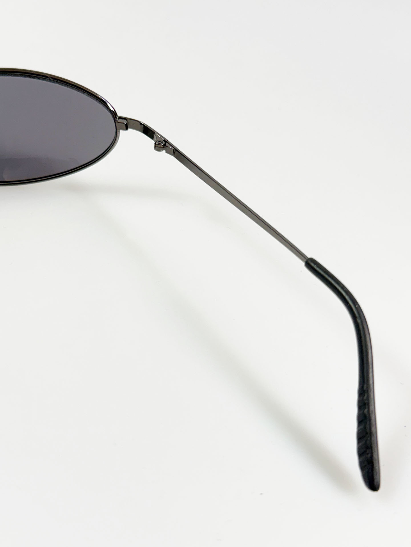 FOSTER GRANT Gunmetal Slim Oval Sunglasses
