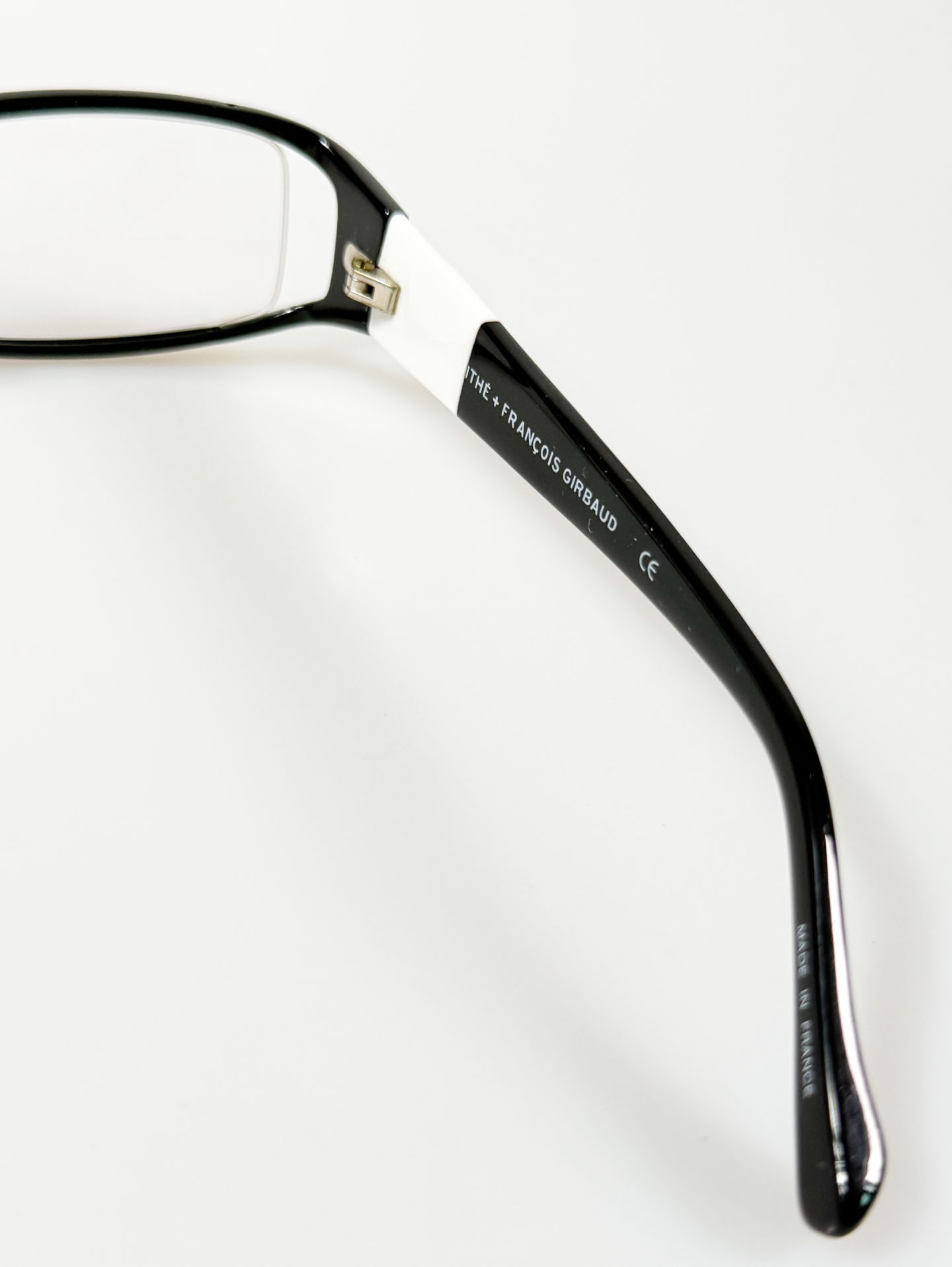 MARITHÉ + FRANÇOIS GIRBAUD Black Square Horn-Rim Glasses
