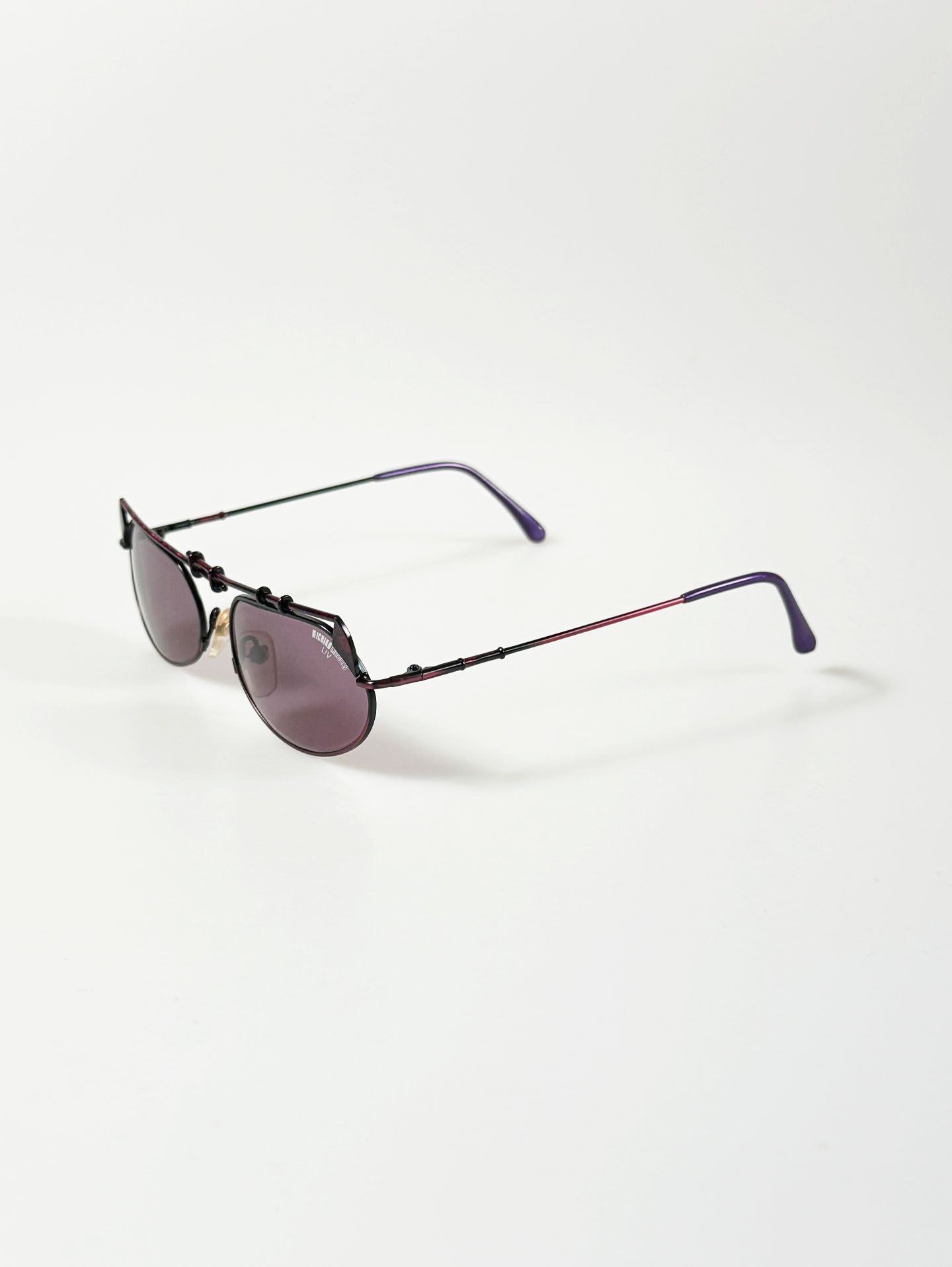 90's MICHIKO LONDON Iridescent Double Bridge Sunglasses / 3 Colors