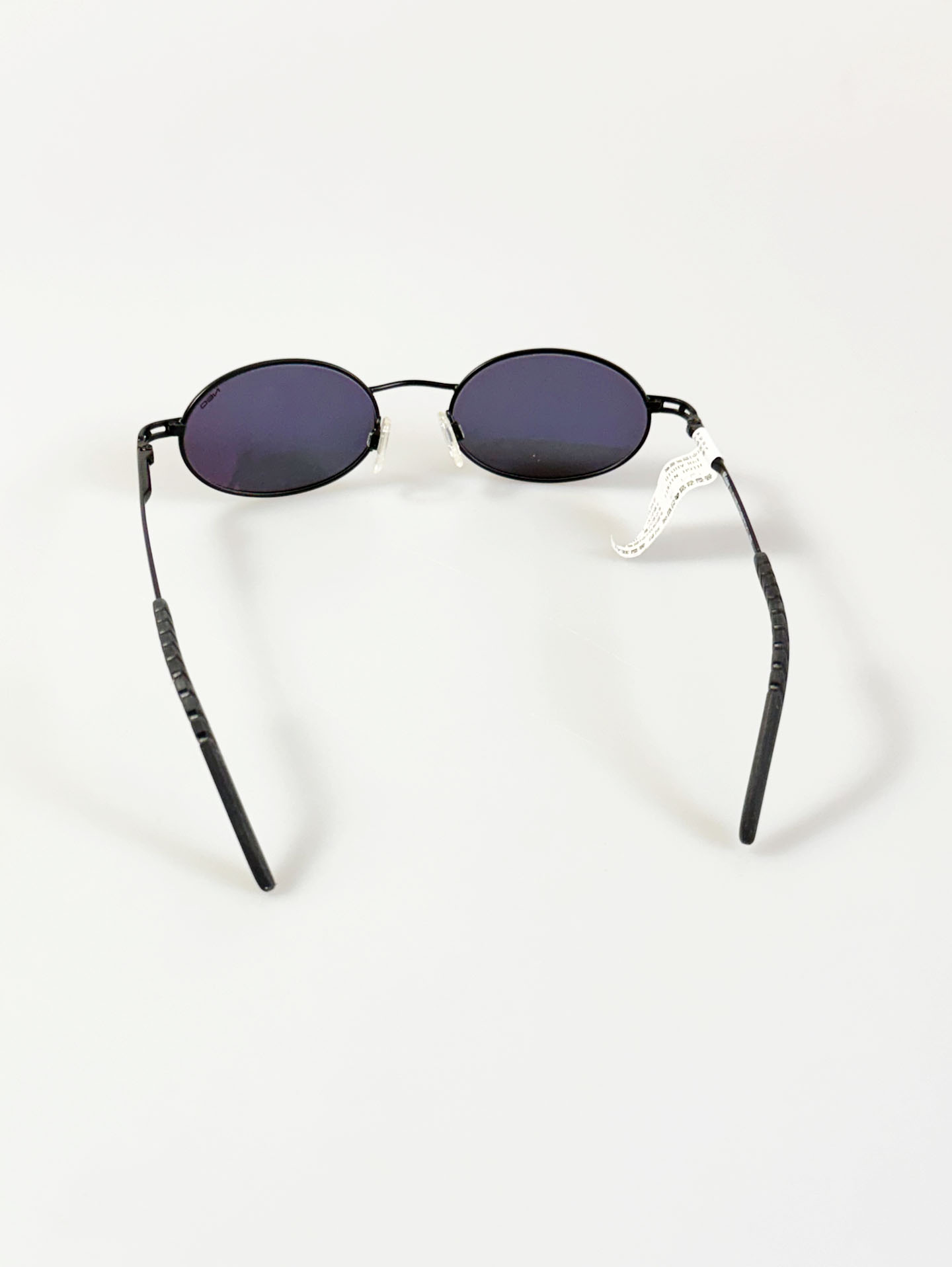 HOLIDAY by NEOSTYLE Black Slim Oval Metal Frame Sunglasses