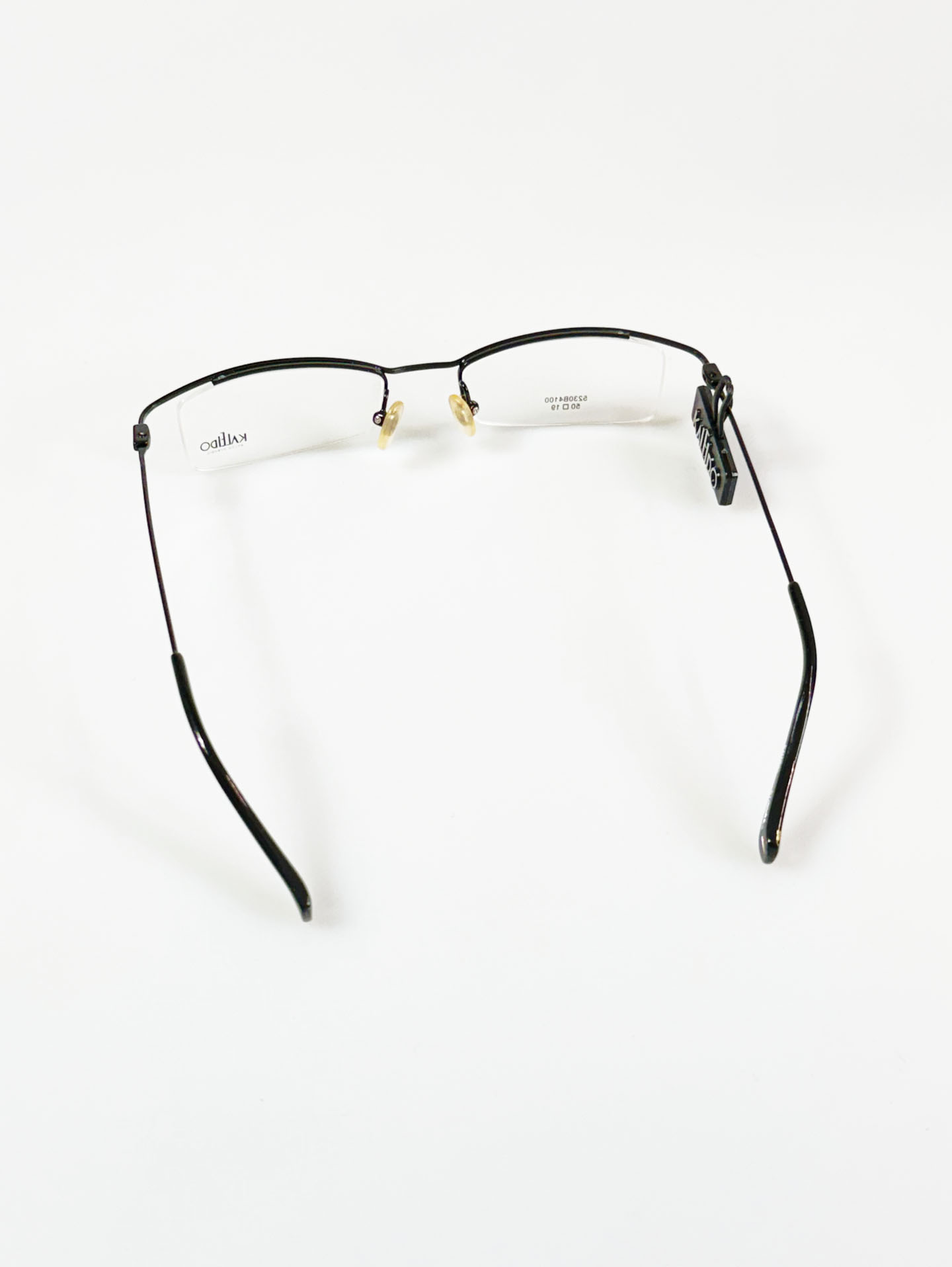 KALEIDO Half-Rim Slim Square Metal Glasses