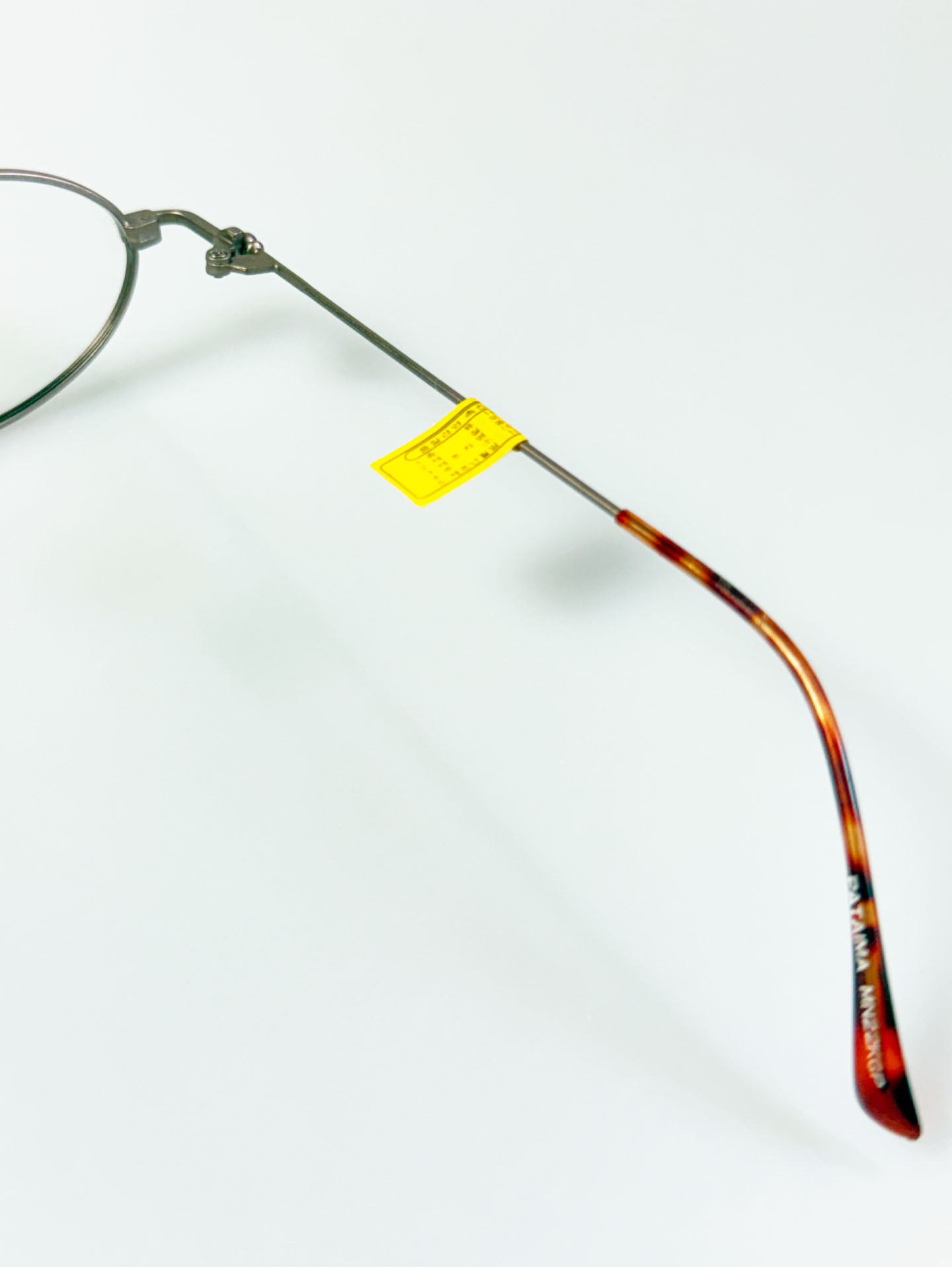 PATIMA Bronze Brown Slim Oval Metal Frame Glasses