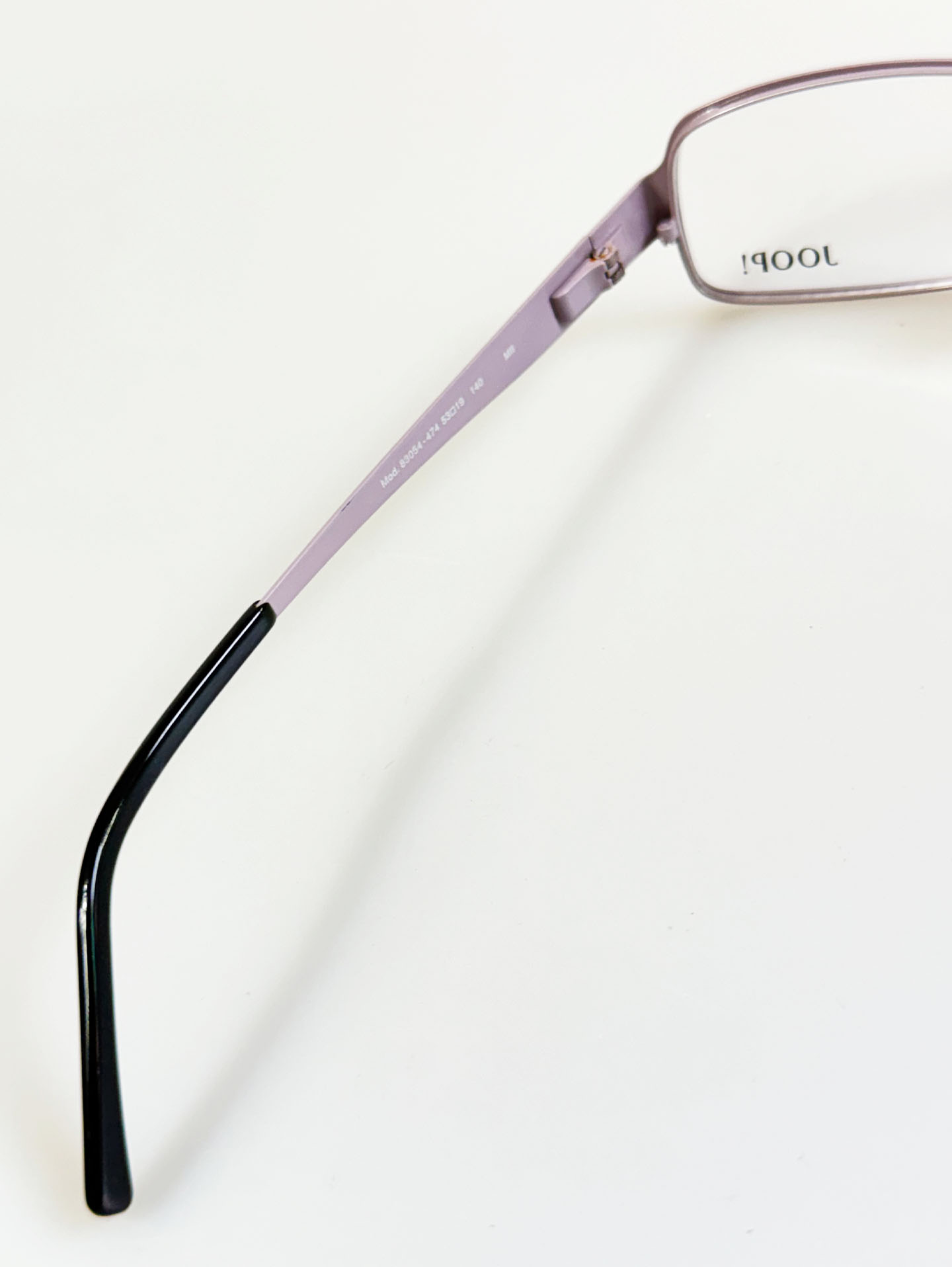JOOP! Two-Tone Double Bridge Slim Square Metal Frame Glasses