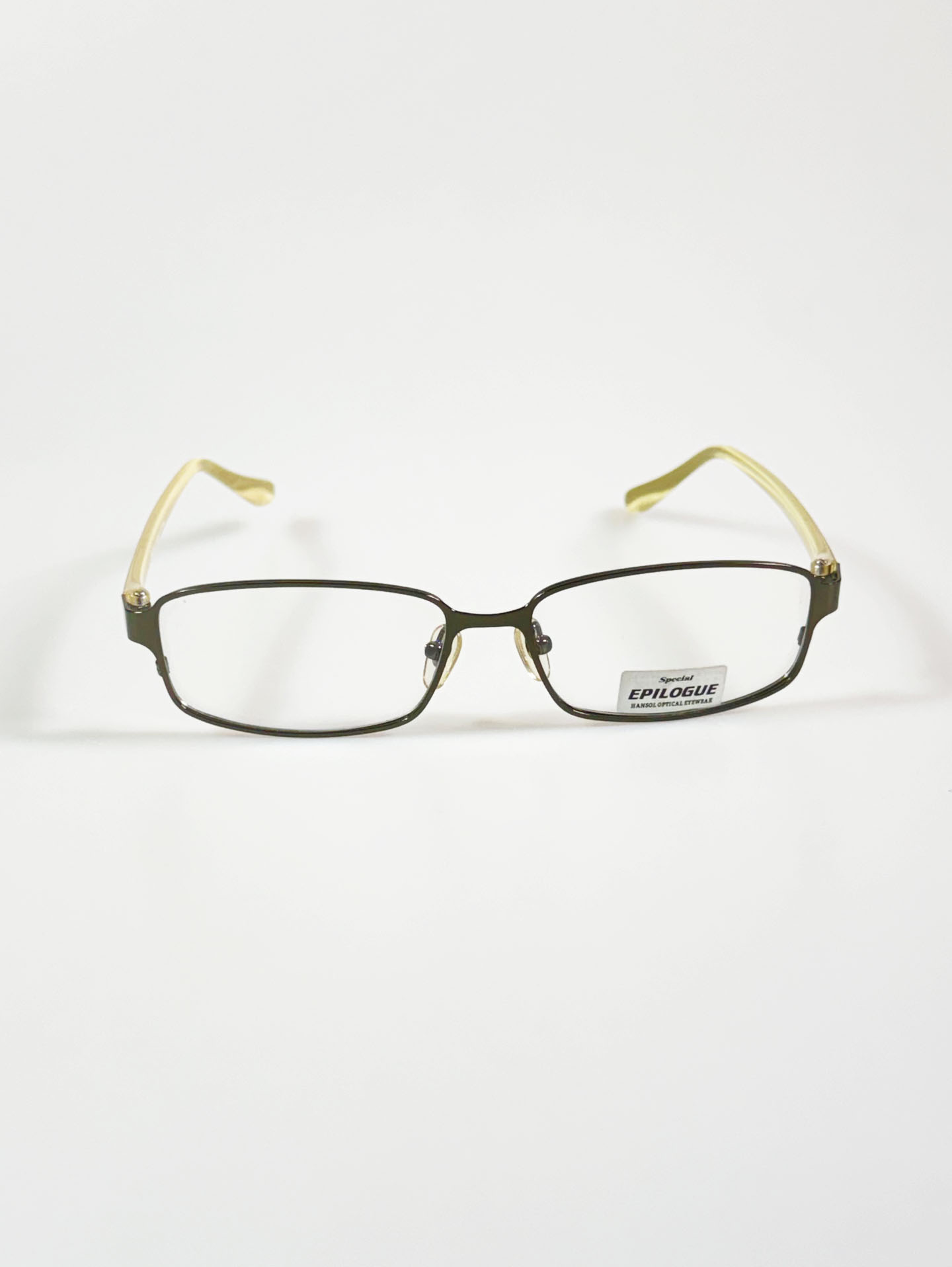 EPILOGUE Slim Metal Square Frame Glasses