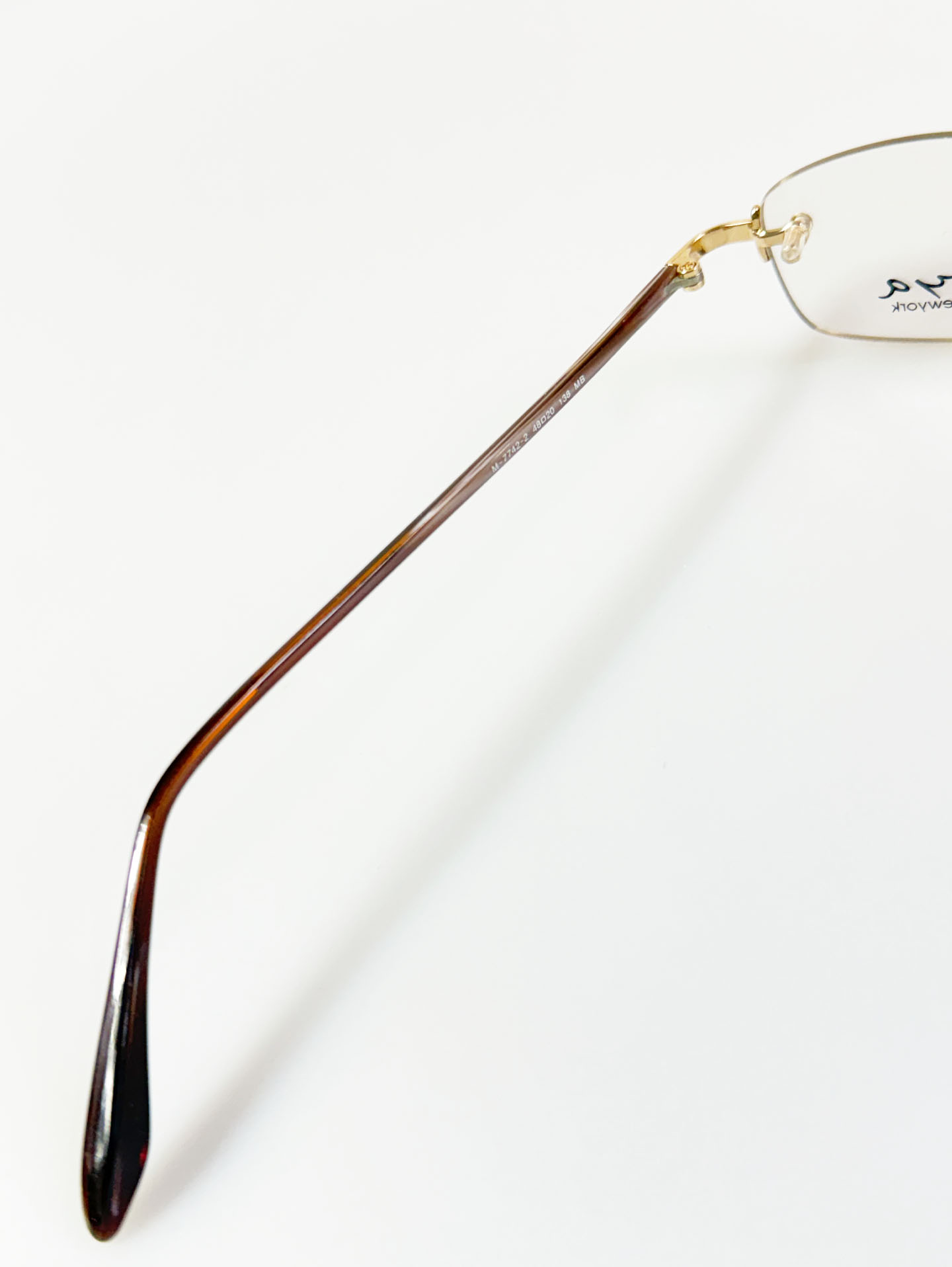 Moya New York Gold Square Rimless Metal Glasses