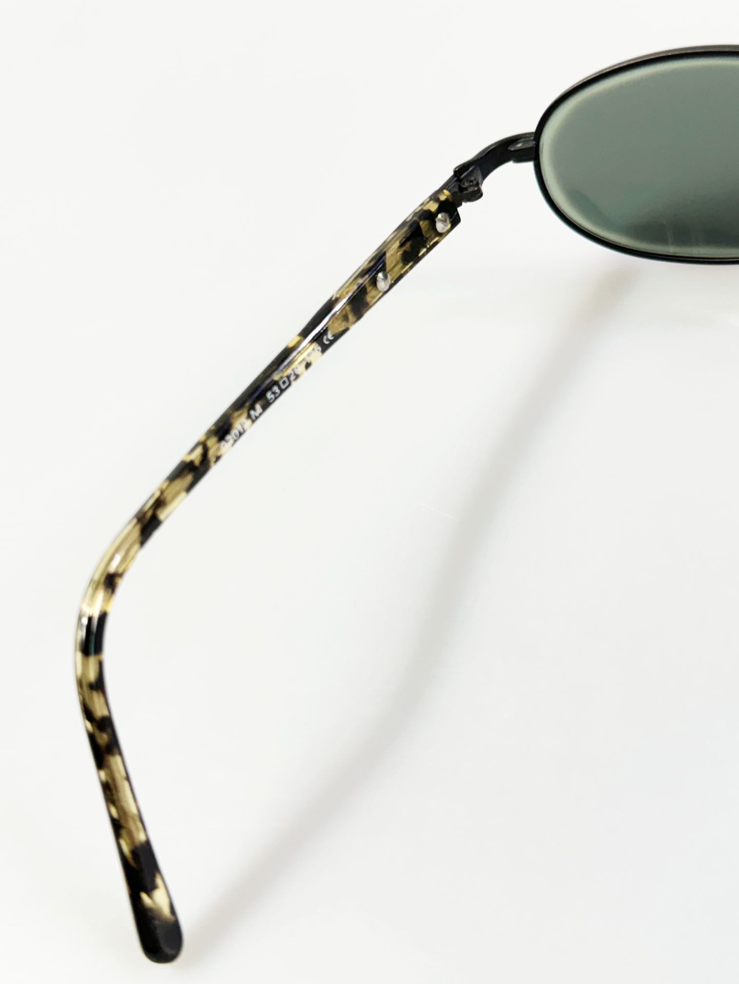 90's XOOR Black Slim Oval Metal Sunglasses