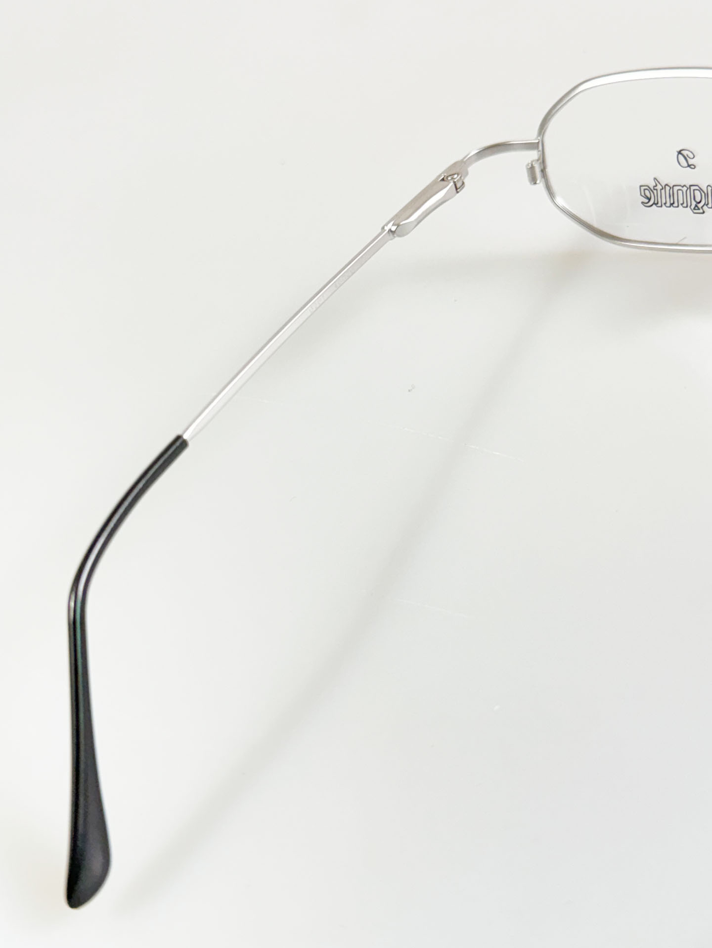 DIGNITE Silver Slim Oval Metal Glasses