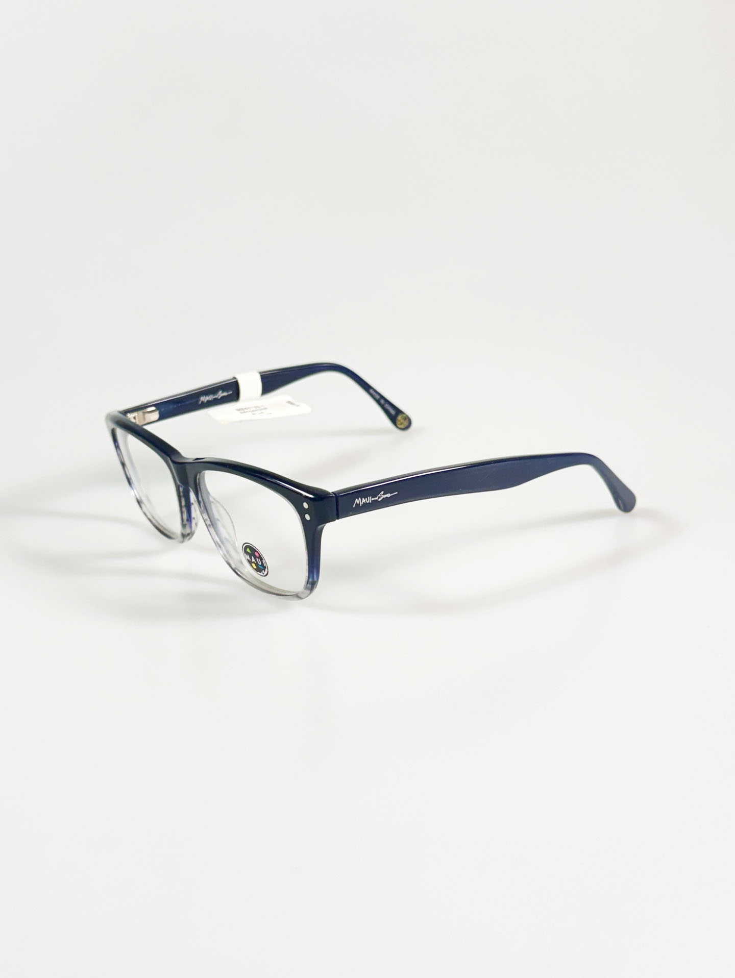 MAUI Two-Tone Square Horn-Rim Frame Glasses