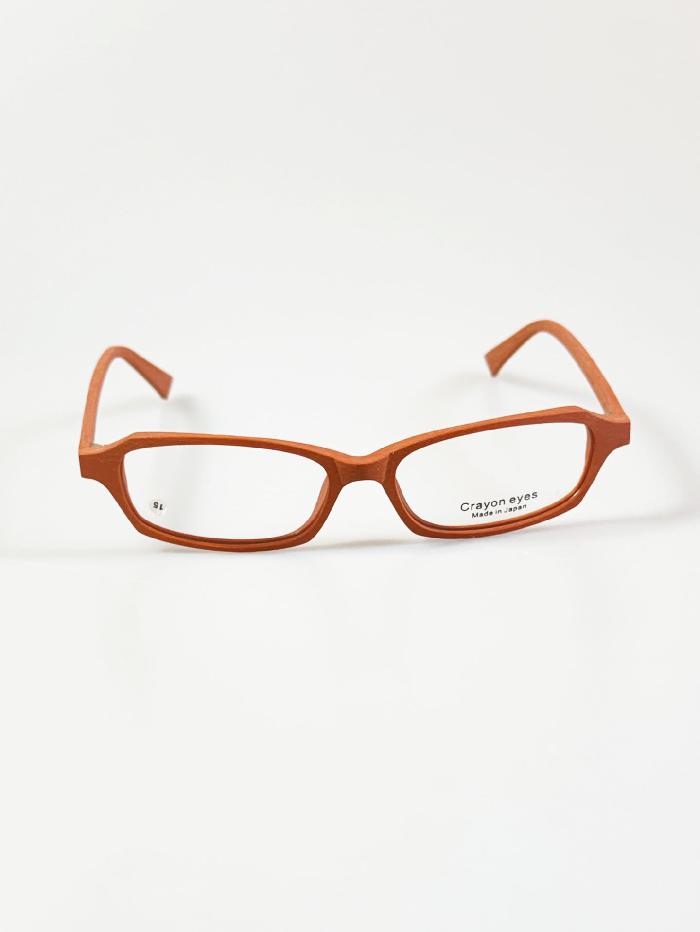 CRAYON EYES Wood Slim Square Frame Glasses (made in Japan)