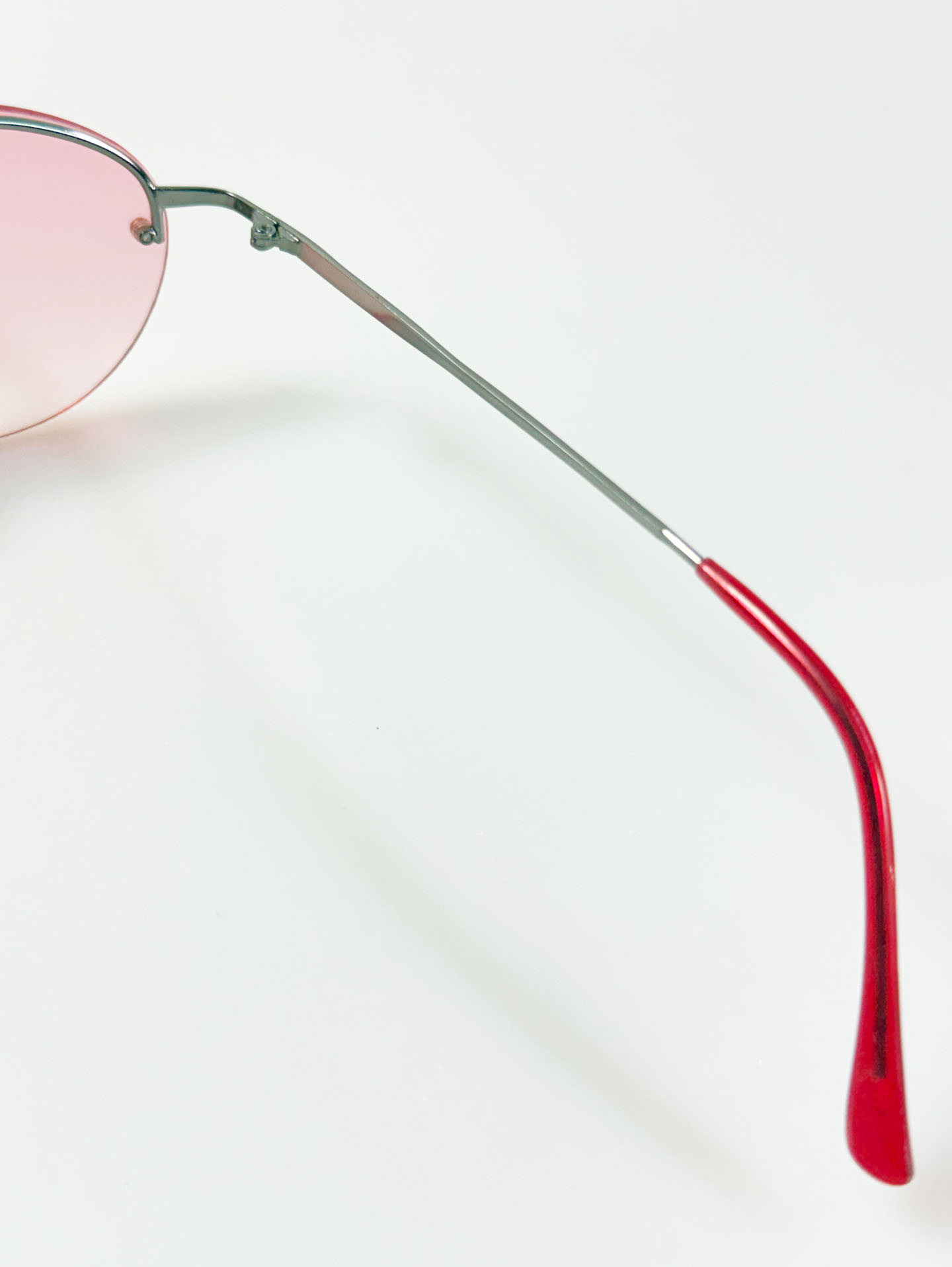 BLUE POINT Rimless Oval Metal Tint Sunglasses