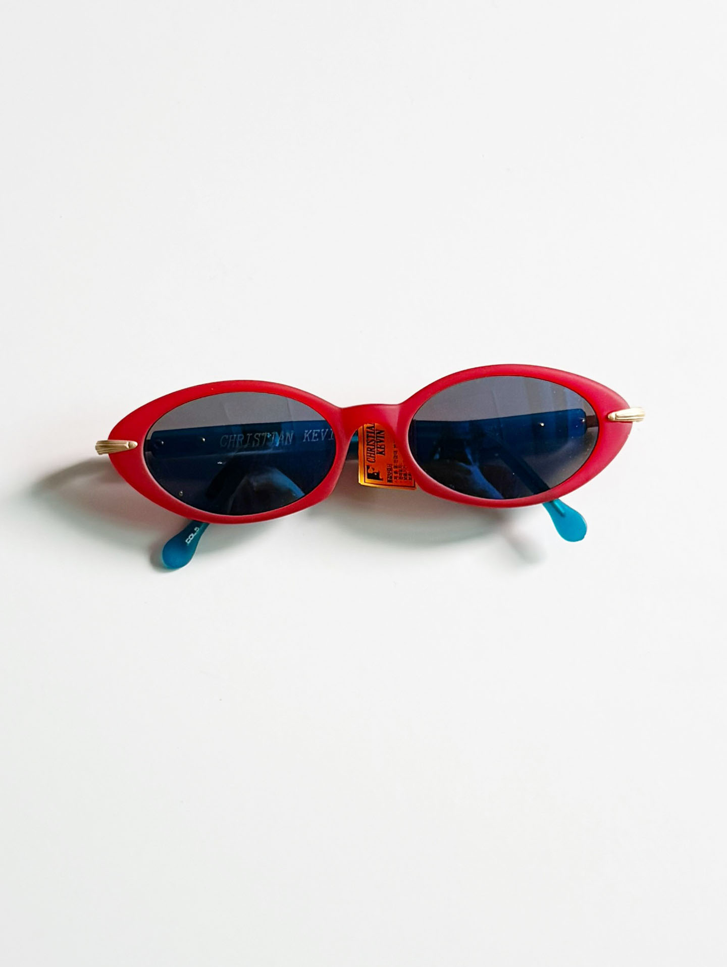 90's Christian Kevin Bold Oval Frame Sunglasses