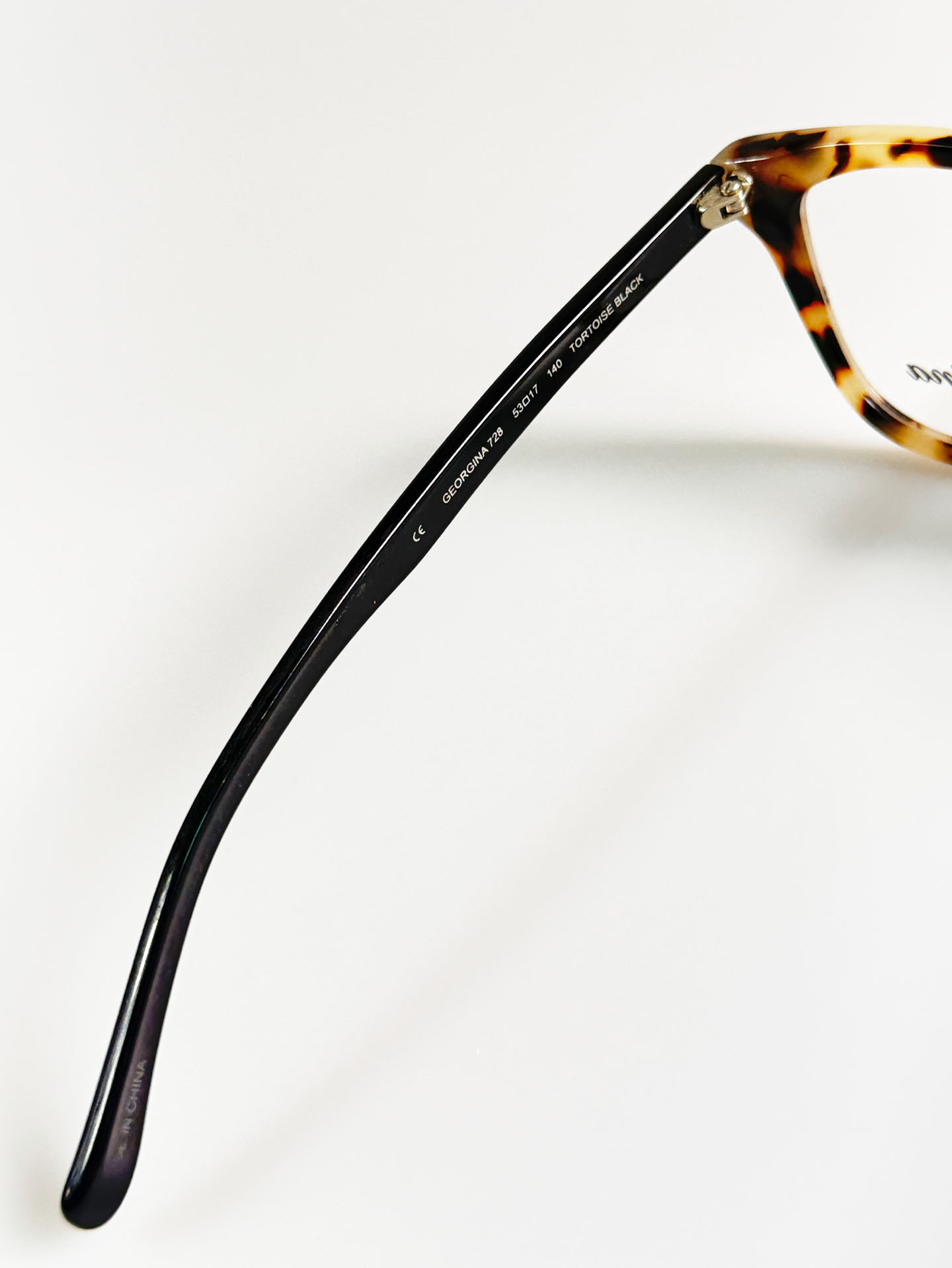 GEORGINA Cat-Eye Tortoise Horn-Rim Frame Glasses