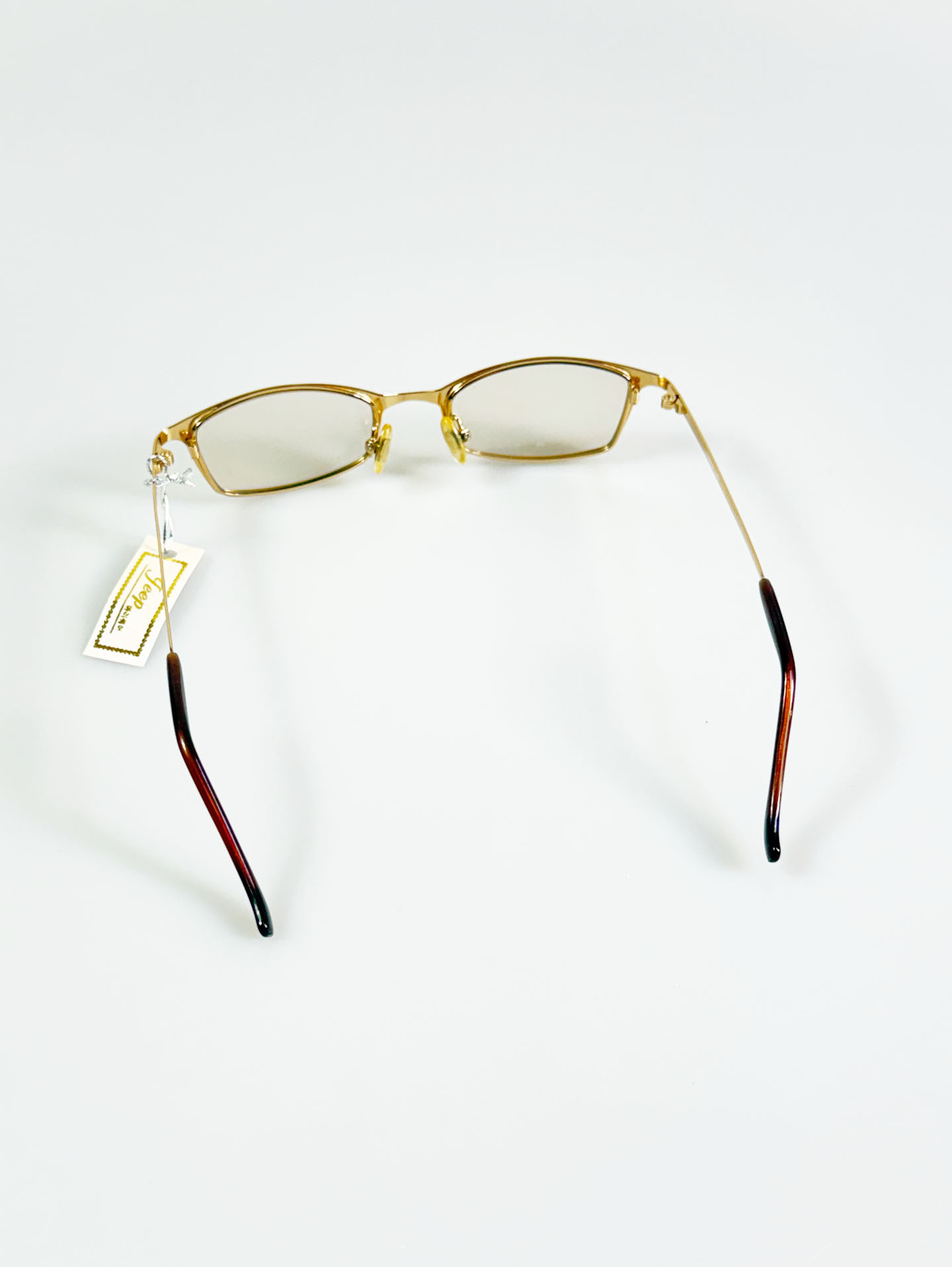 JEEP Gold Slim Square Metal Frame Glasses