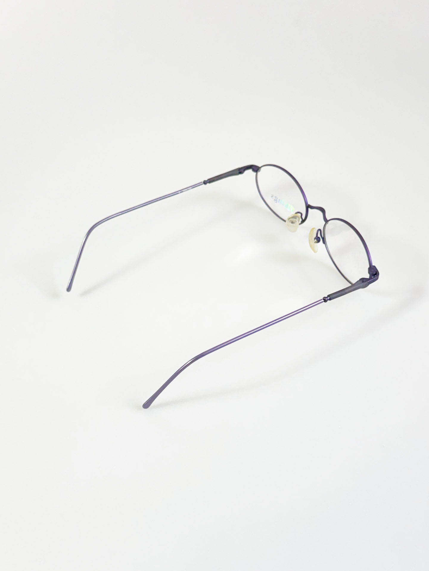 Vikings Slim Oval Purple Metal Frame Glasses