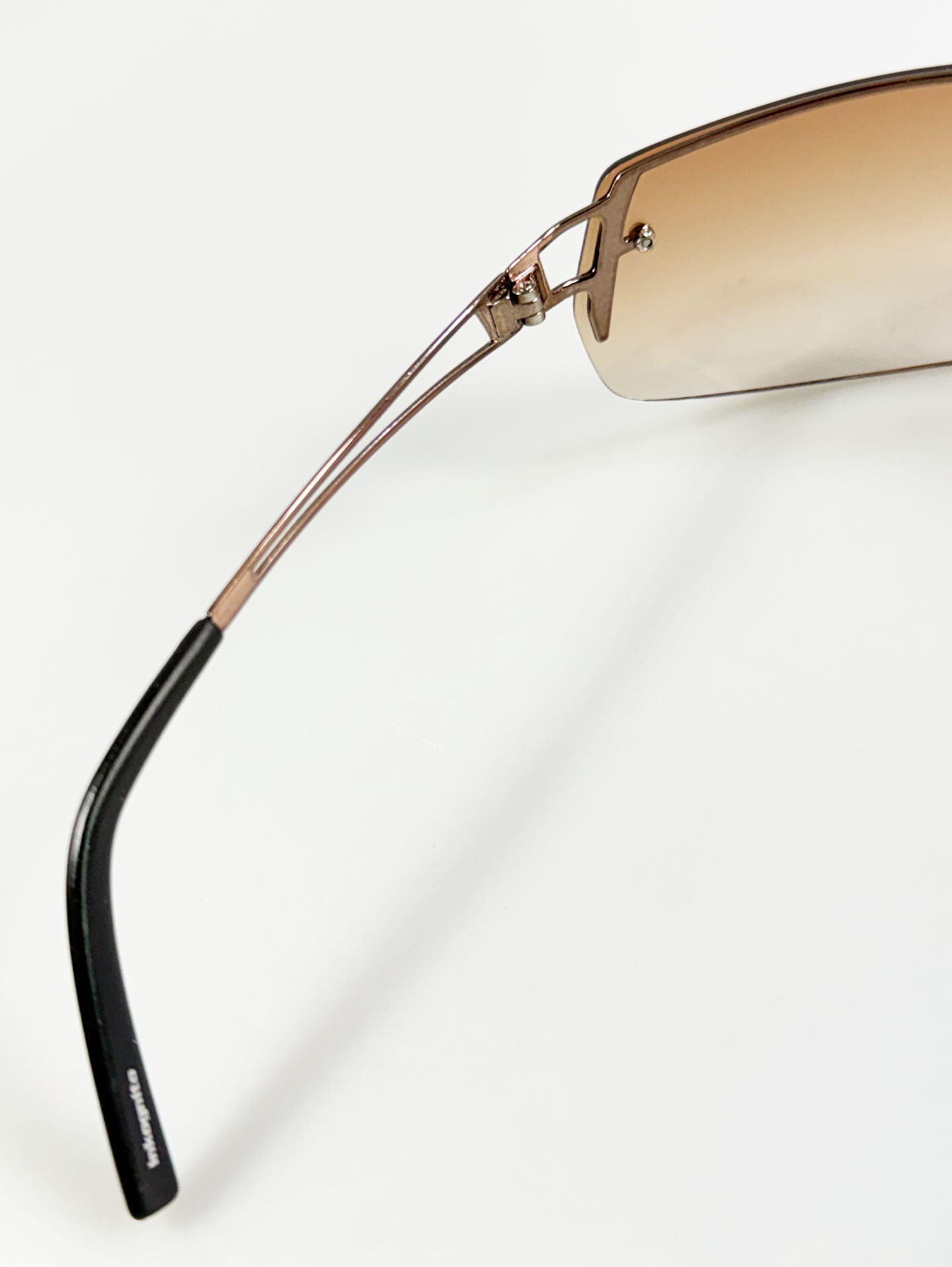 INKOGNITO Rimless Double Bridge Metal Tint Sunglasses