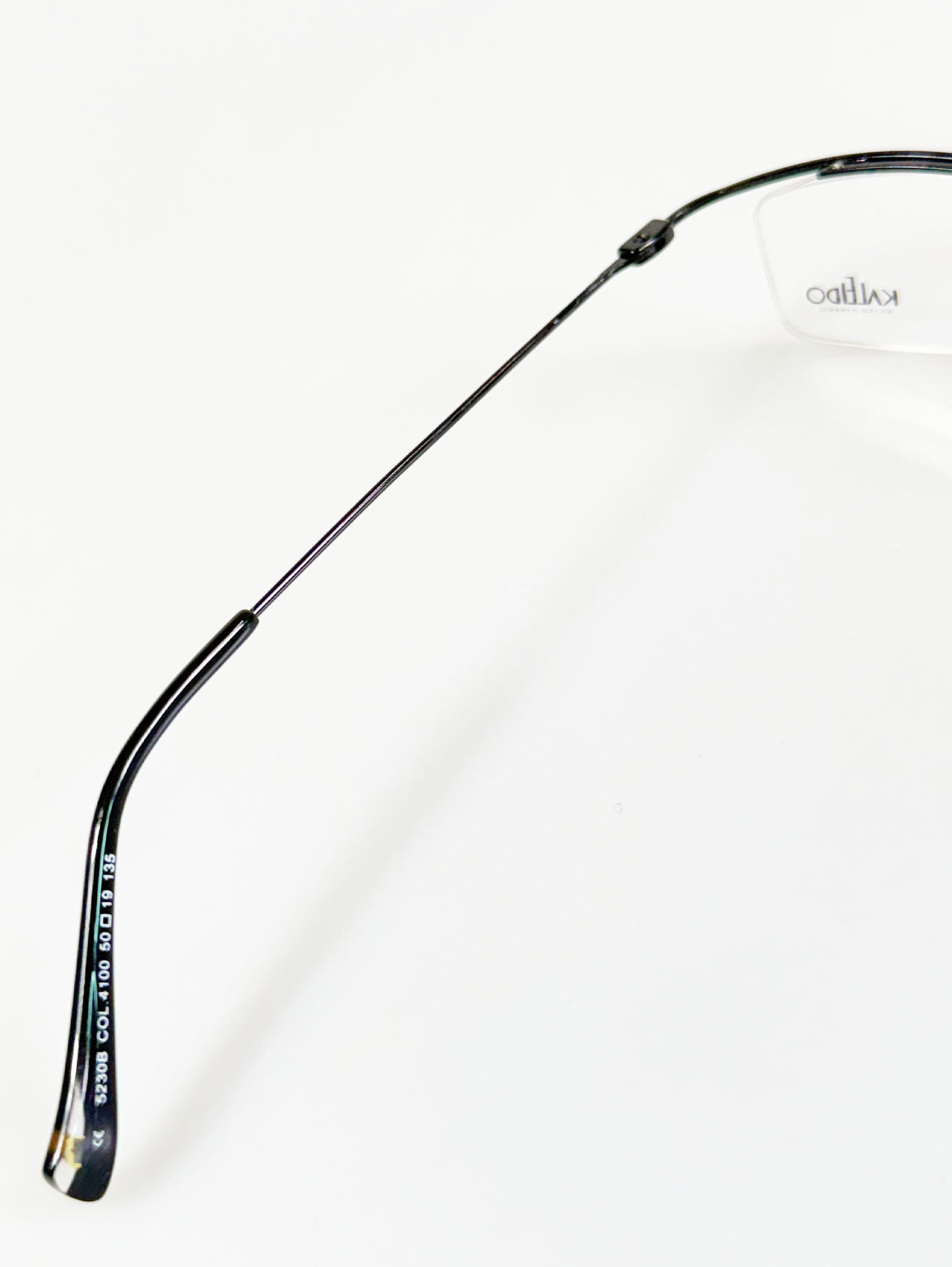 KALEIDO Half-Rim Slim Square Metal Glasses