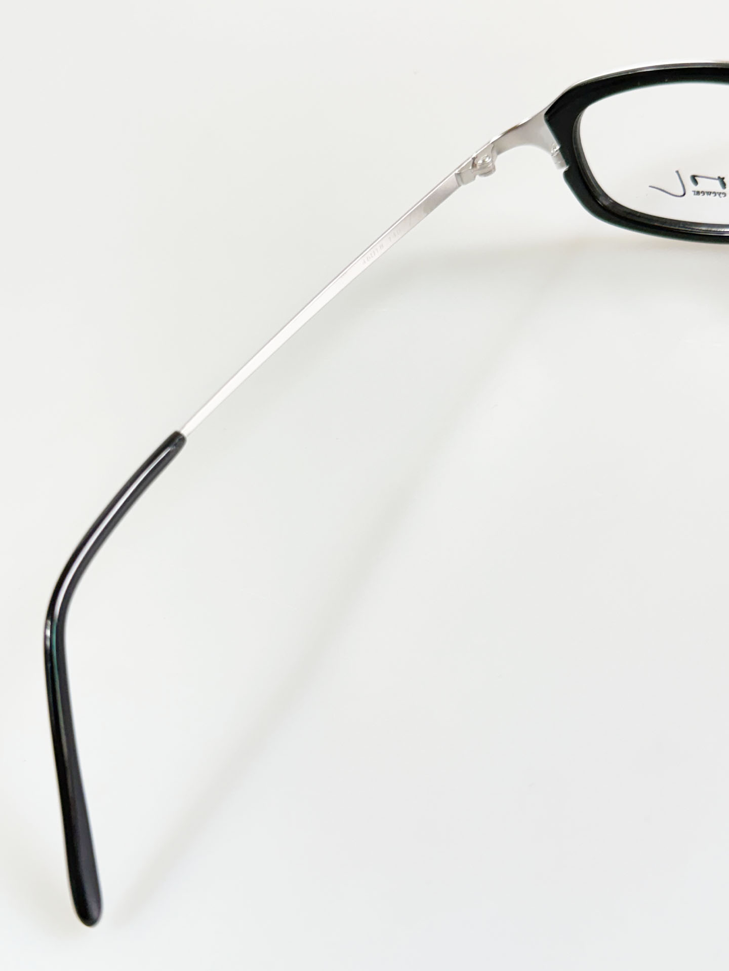 MOOL EYEWEAR Layered Silver Black Oval Metal Glasses