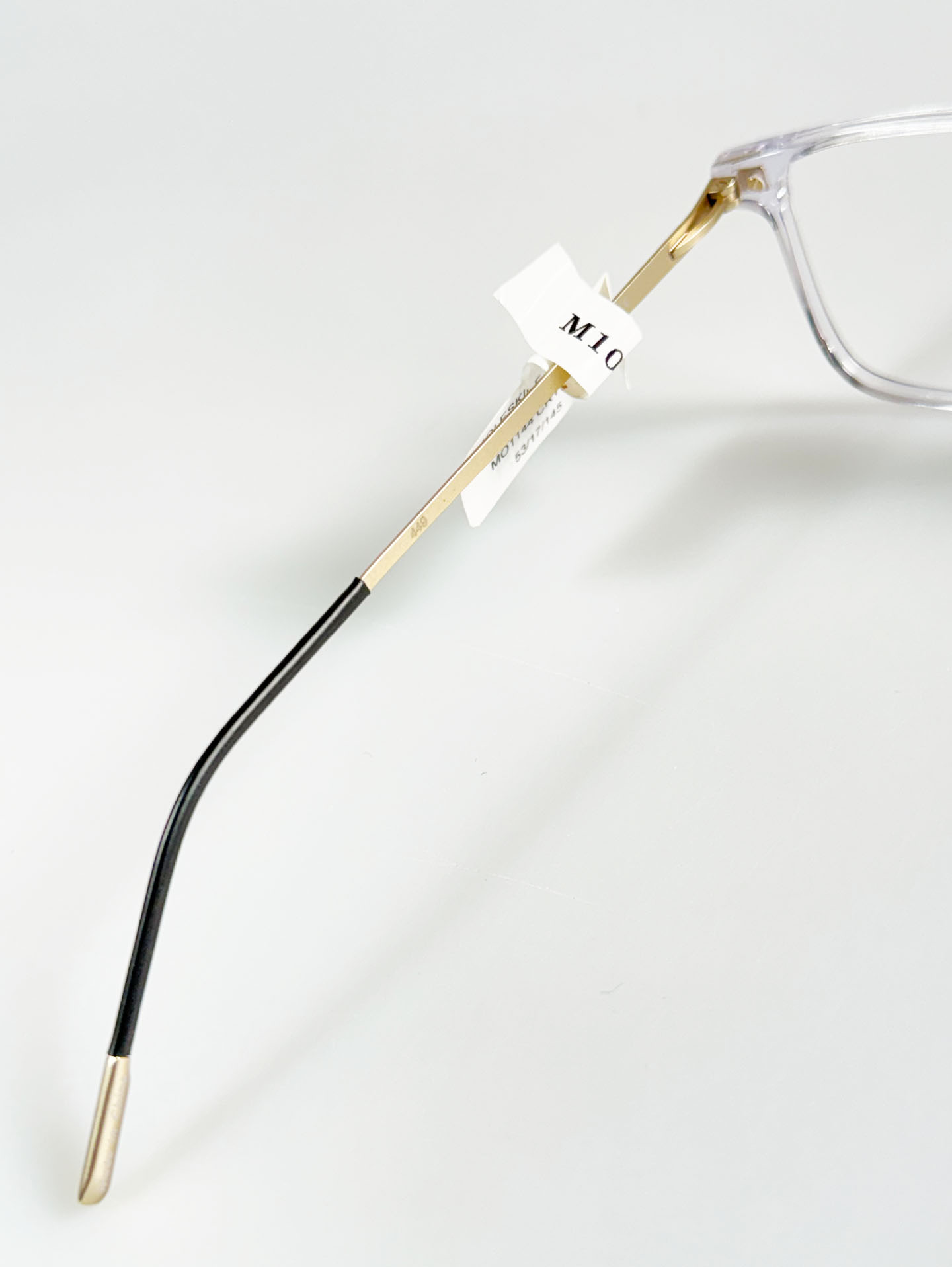 MOLESKINE EYEWEAR Crystal Clear Square Acetate Combo Frame Glasses