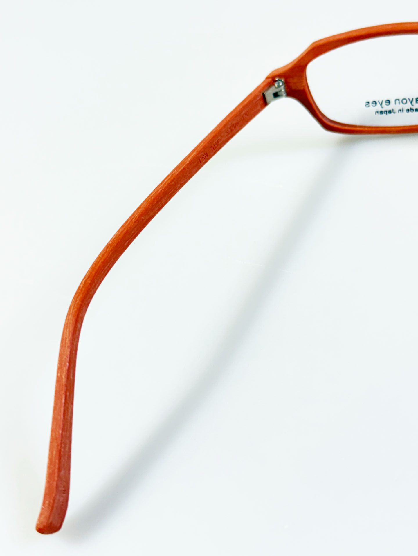 CRAYON EYES Wood Slim Square Frame Glasses (made in Japan)