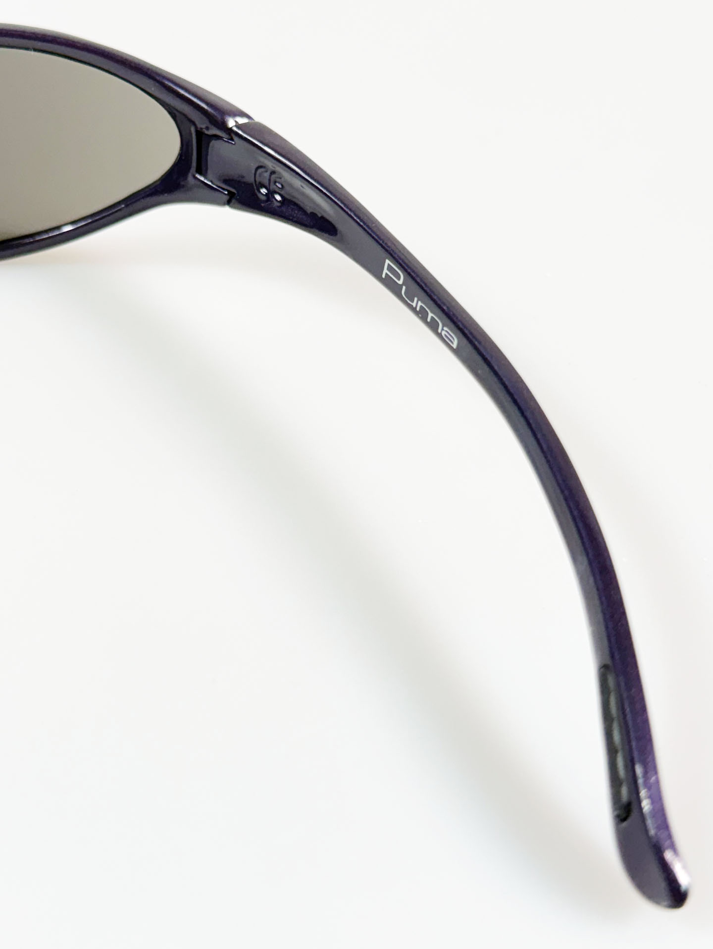 BLOC Purple Wraparound Oval Frame Sunglasses