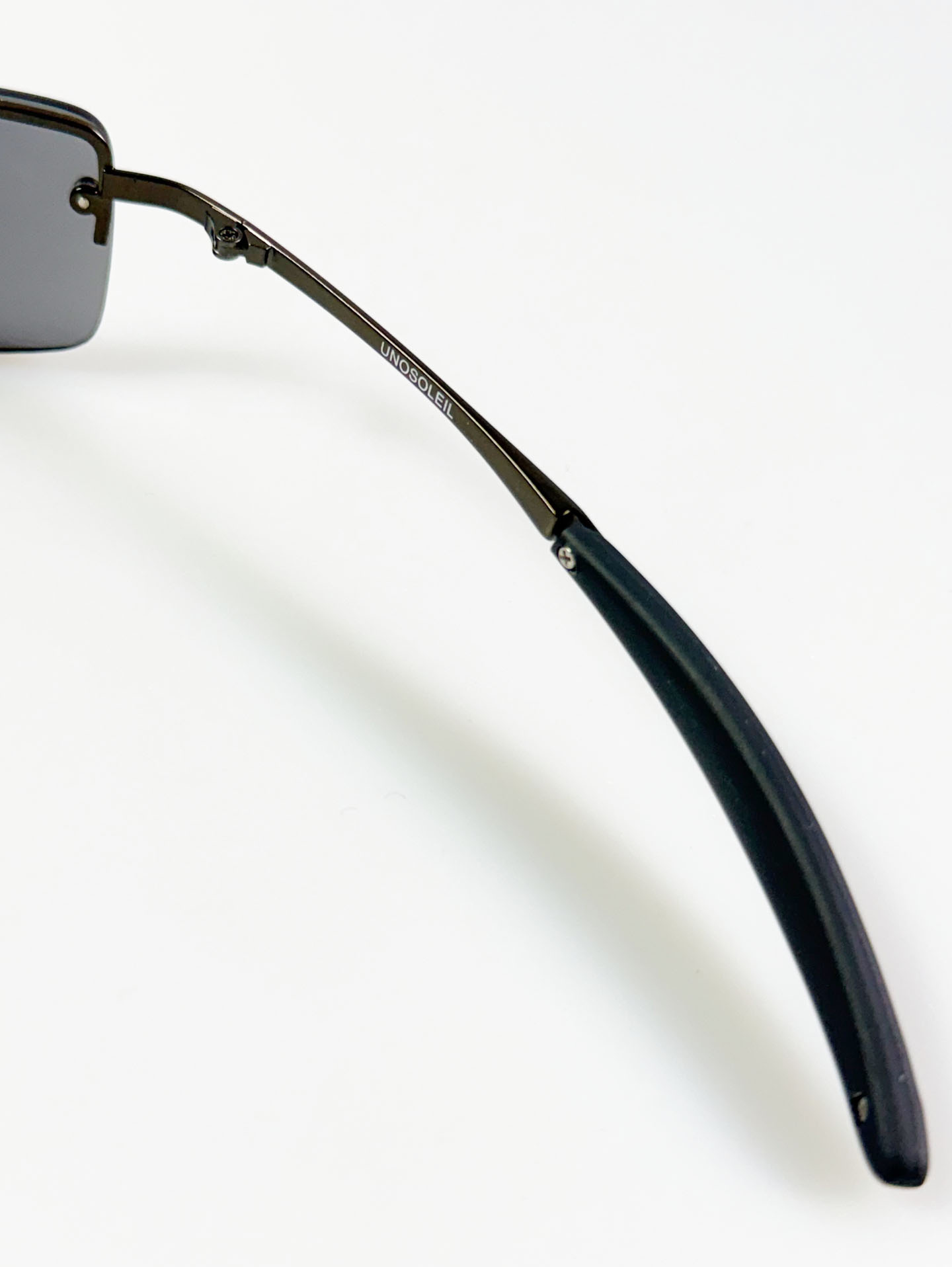 90's UNOSOLEIL Rimless Square Metal Sunglasses