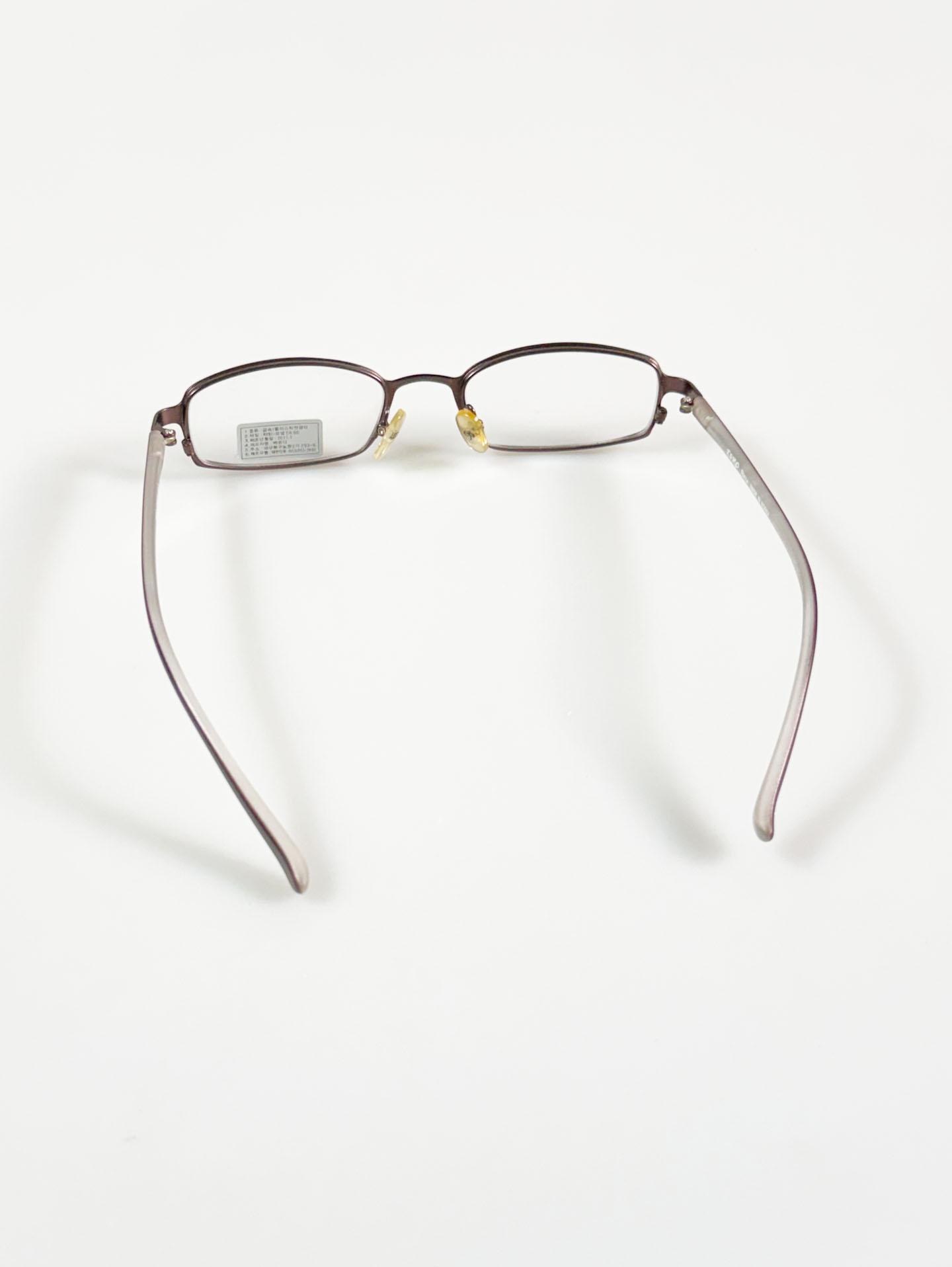 ESRO Brown Slim Square Metal Frame Glasses