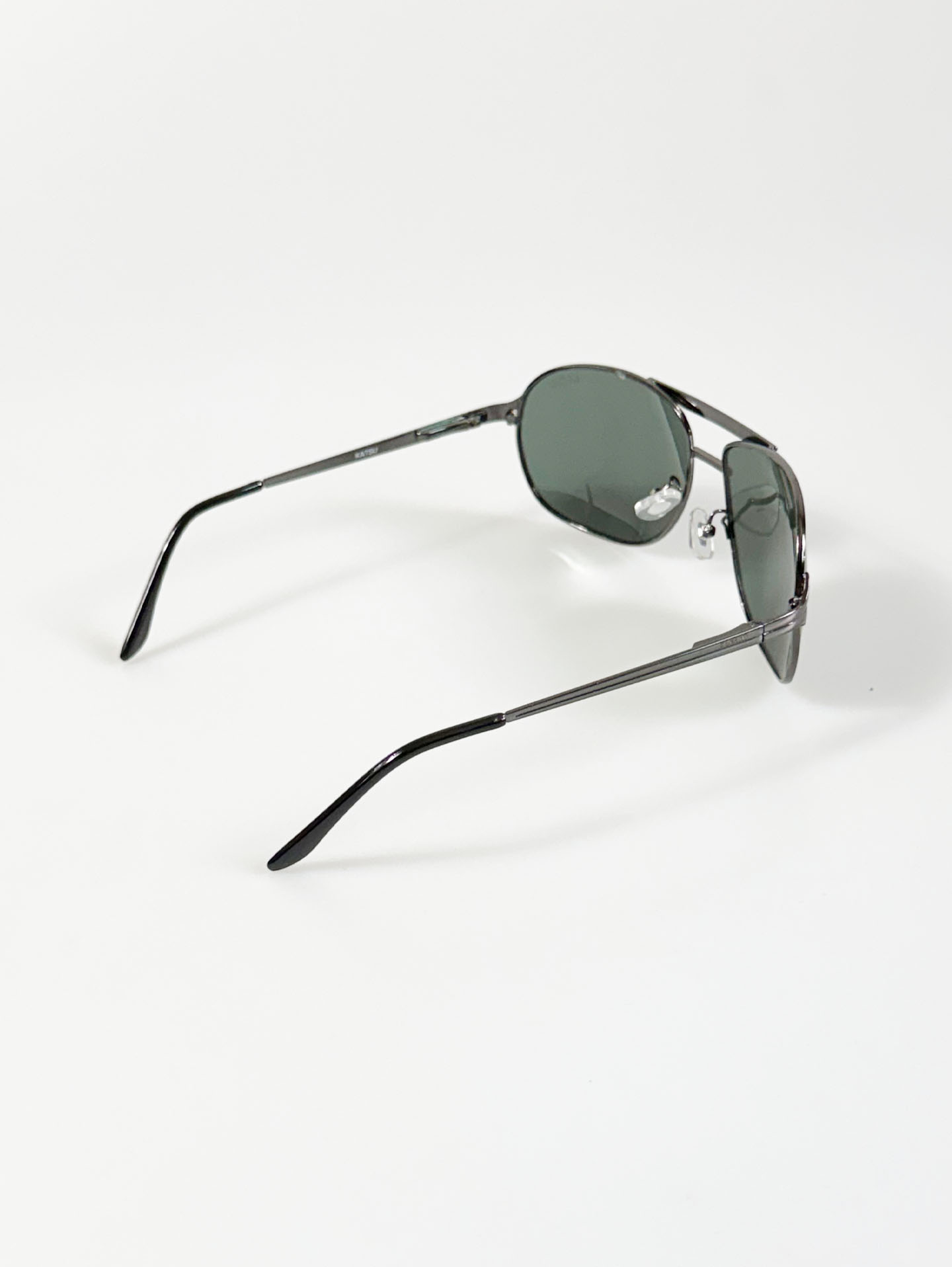 90's KATSU Gunmetal Aviator Metal Sunglasses