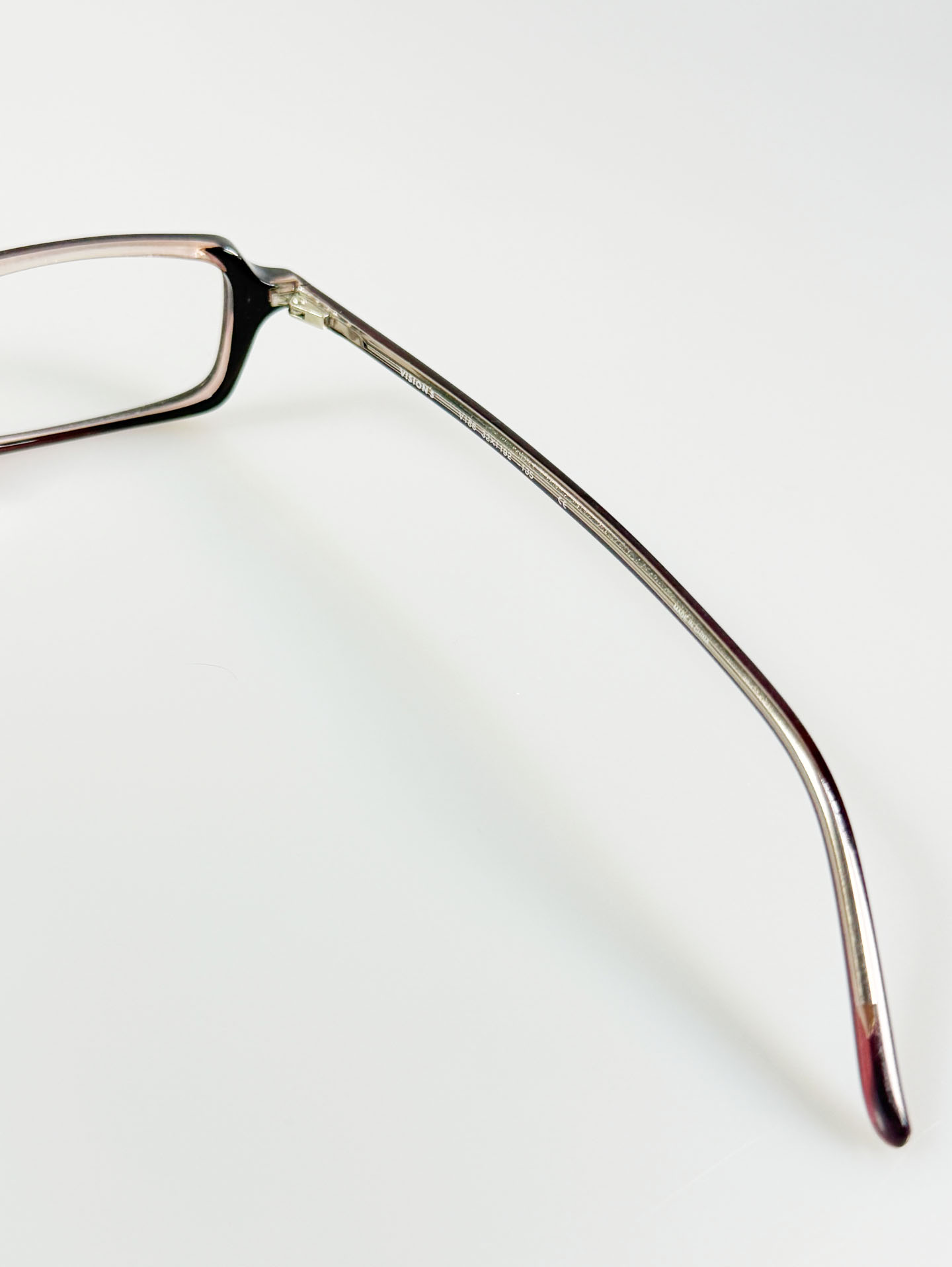 VISION'S Purple Square Acetate Glasses