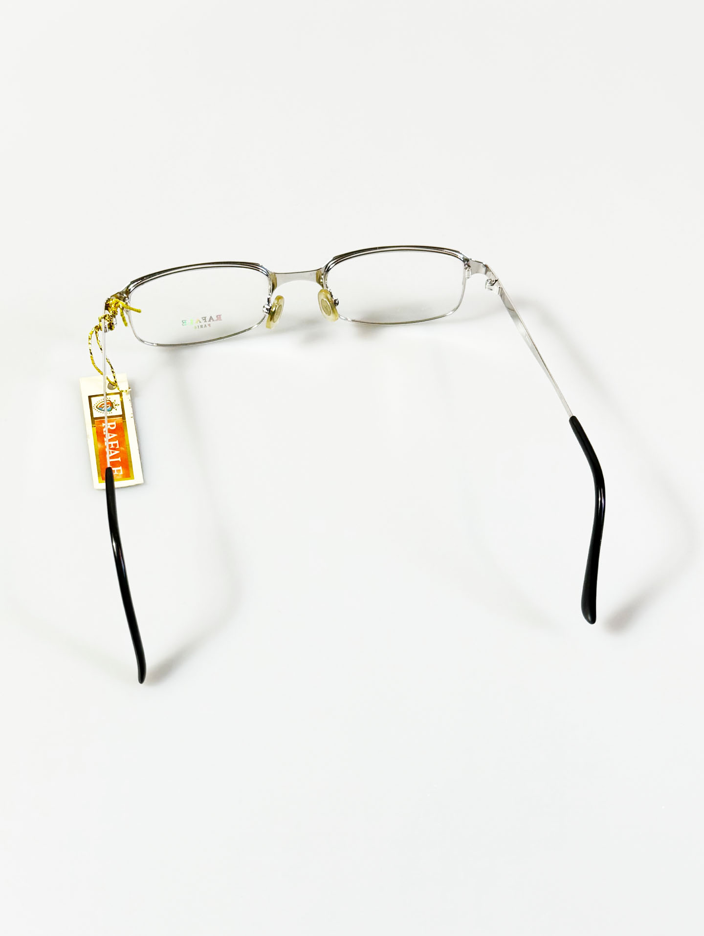 RAFALE Paris Silver Slim Square Metal Glasses
