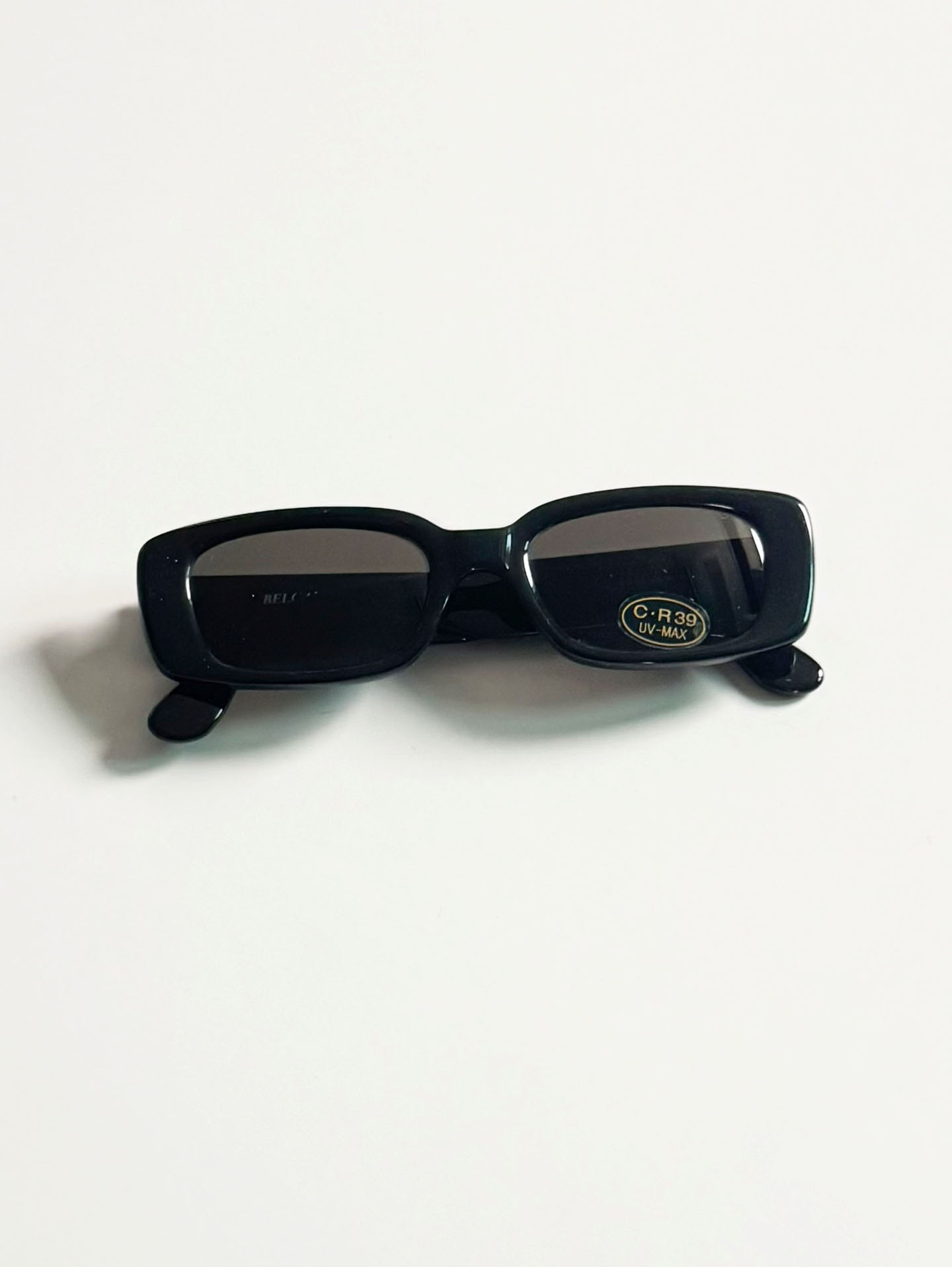 BELCANTO Bold Black Square Frame Sunglasses