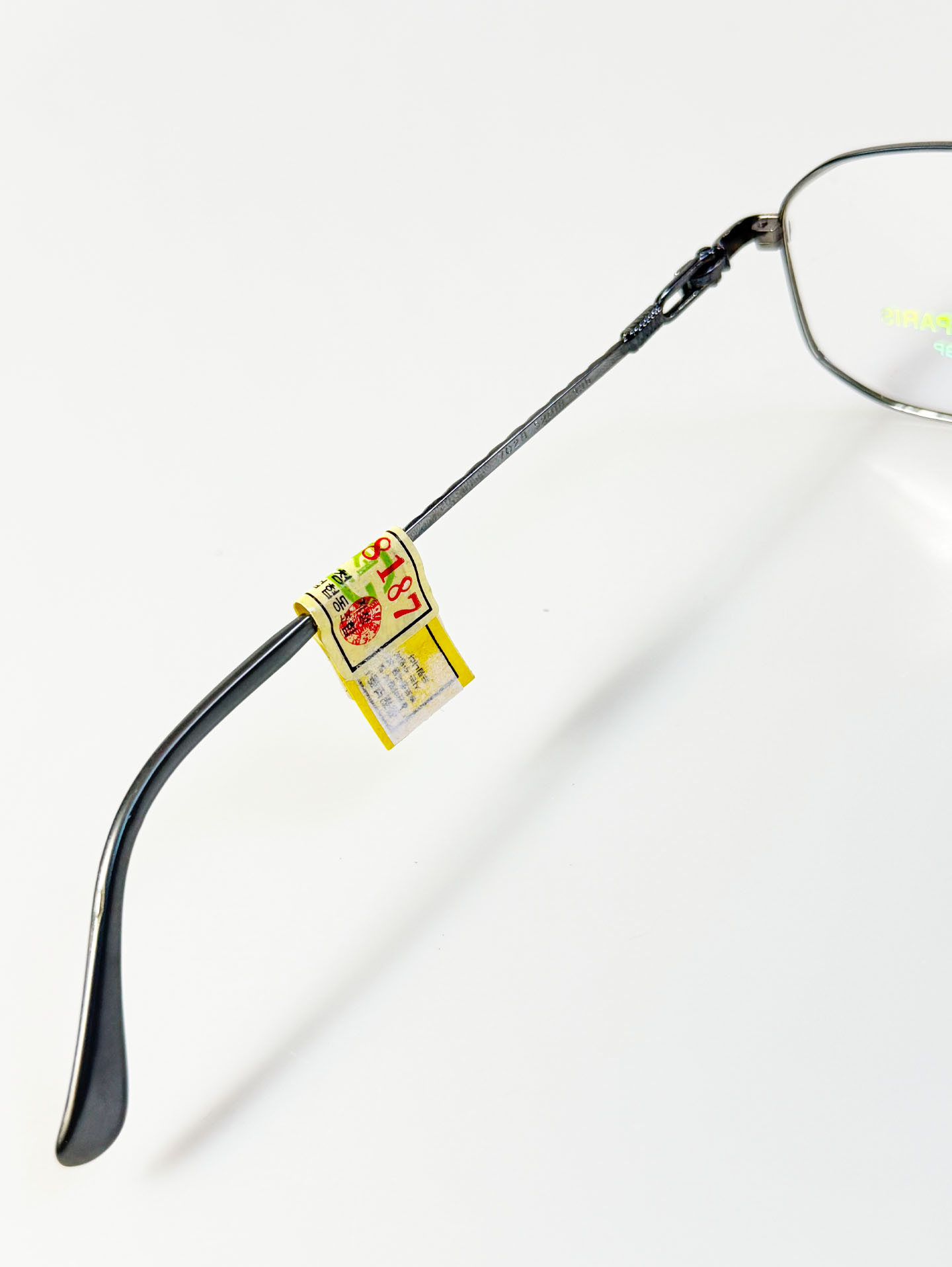 90's MIER DE PARIS Titanium Slim Square Metal Frame Glasses